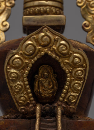 Buddhist Copper Stupa | Traditional Buddhist Monument for Enhancing Your Sacred Space