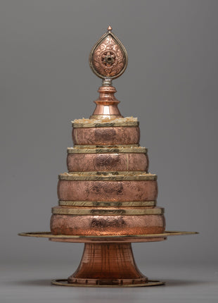 Traditional Buddhist Copper sacred Mandal