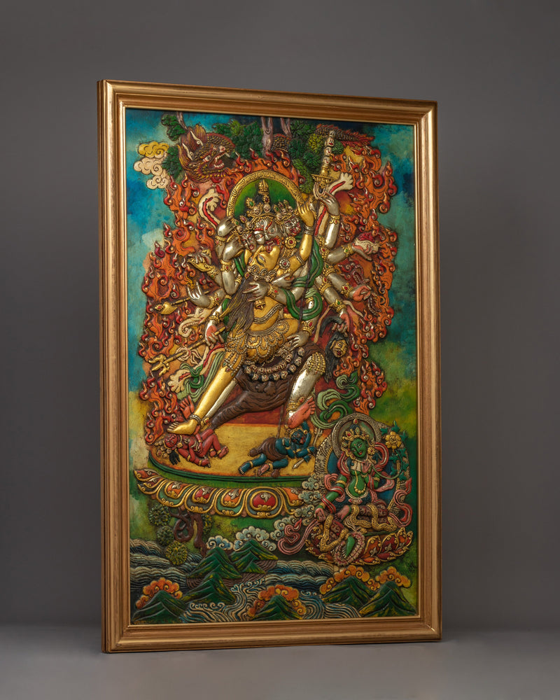 Chakrasamvara Wall Hanging Thanka | Exquisite Handcrafted Buddhist Thanka for Spiritual Practice