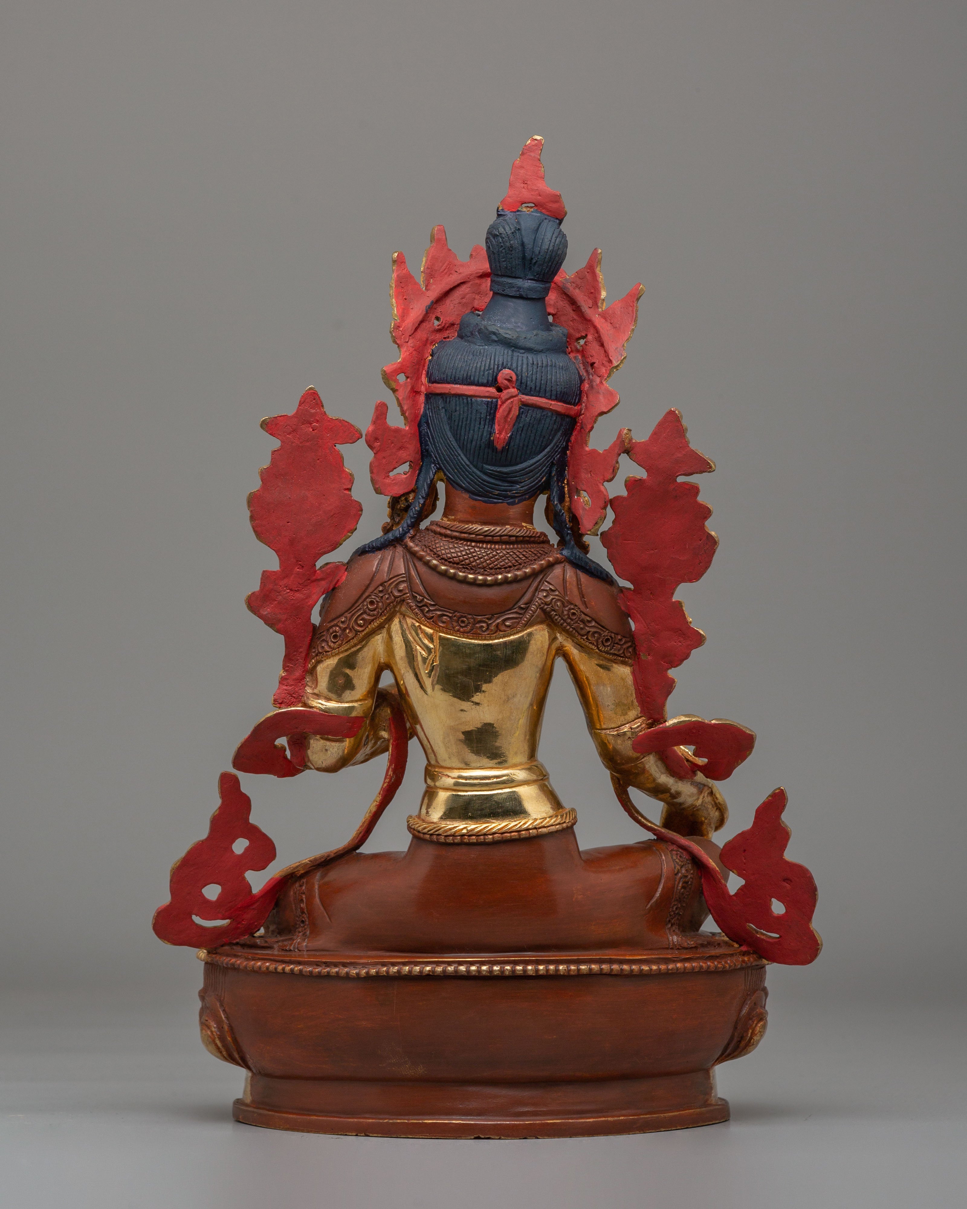 Spiritual Green Tara Protection Figure | Tibetan Statue for Meditation