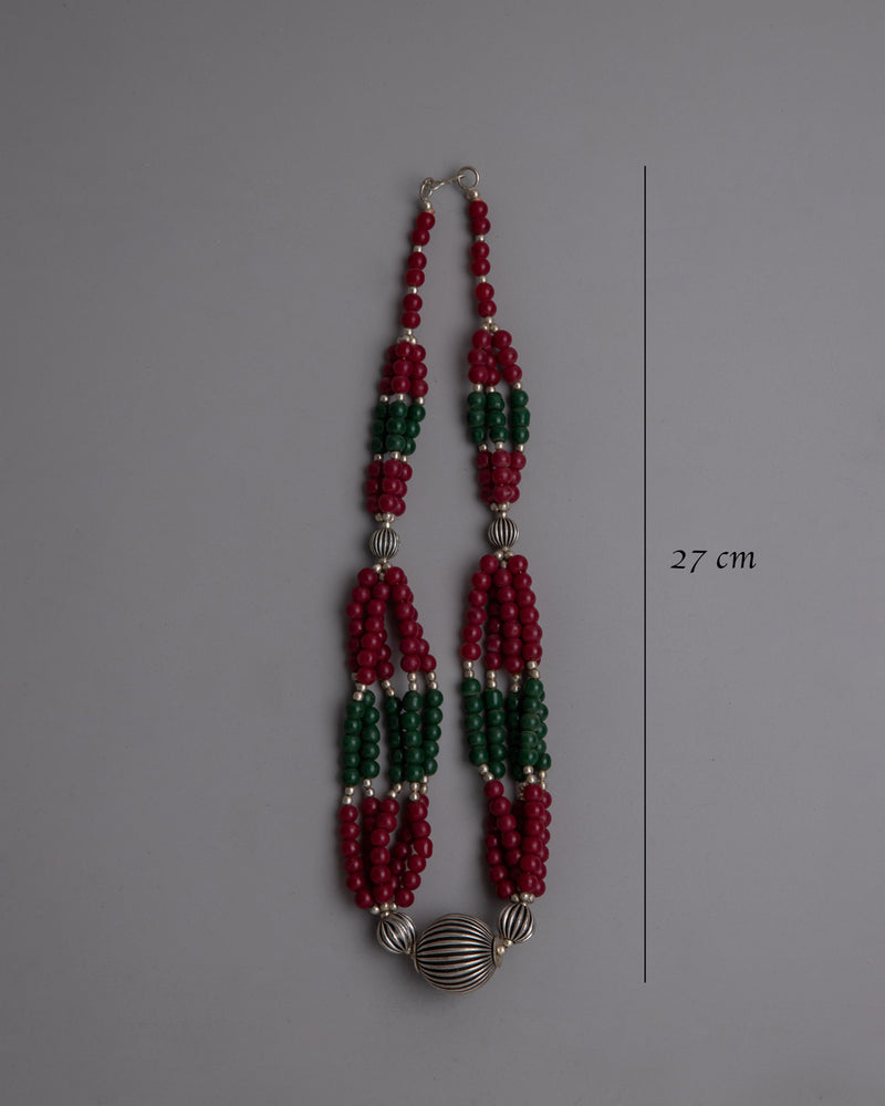 Tibetan Style Necklace | Handcrafted Necklace Enhancing Meditation & Cultural Aesthetics