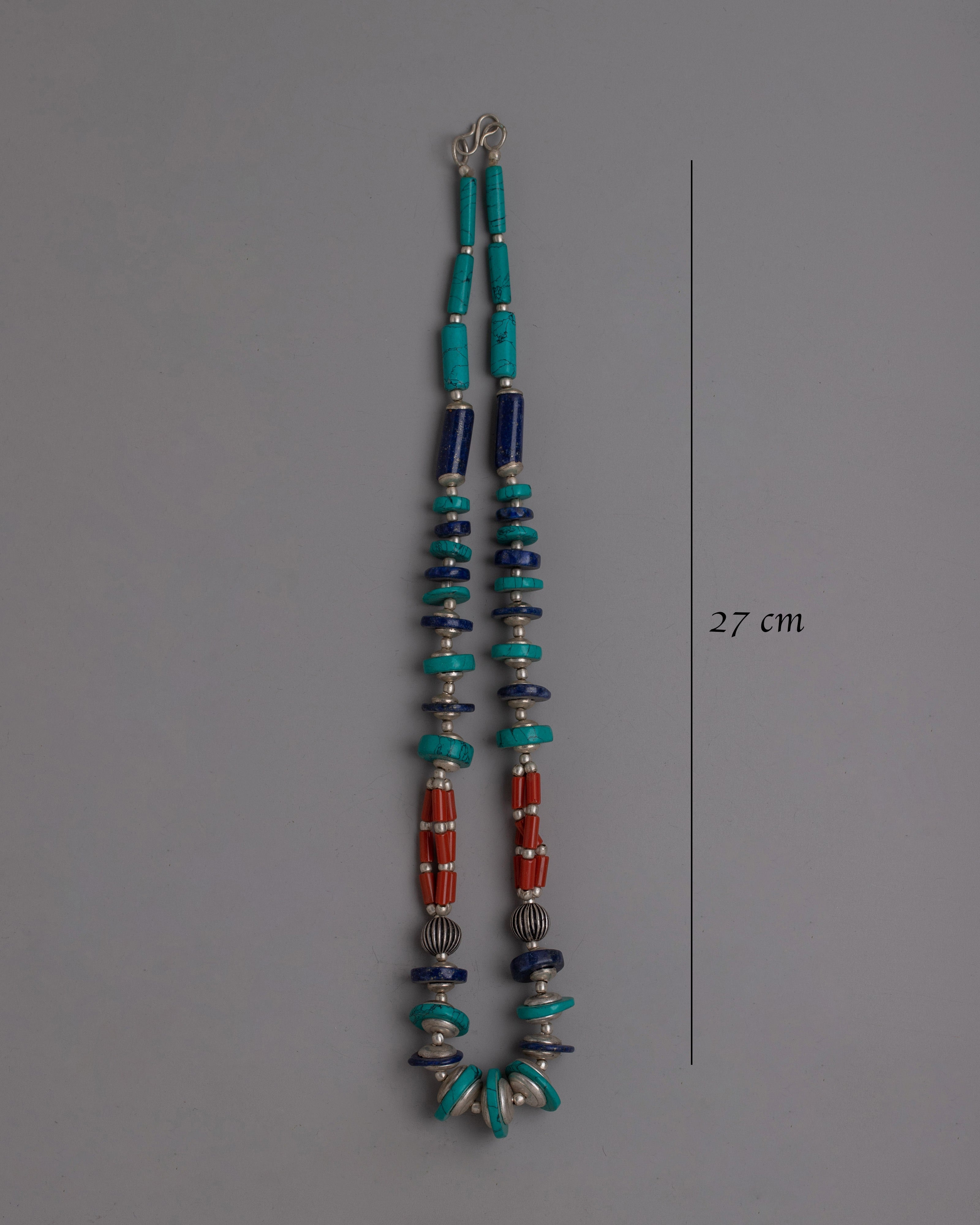 Tibetan Buddhist Necklace | Vibrant Artistic Jewelry of Spiritual Cultural Adornments