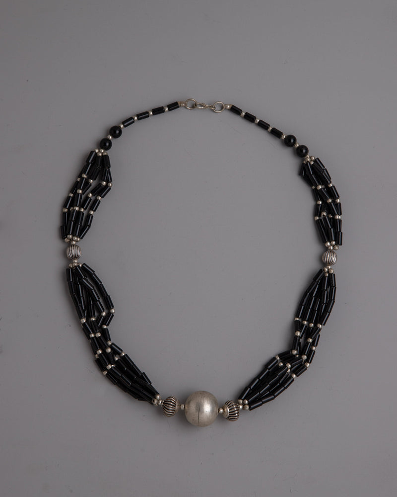 Black Beads Necklace | Classic Jewelry Enhancing Any Outfit with Elegant Black Beads