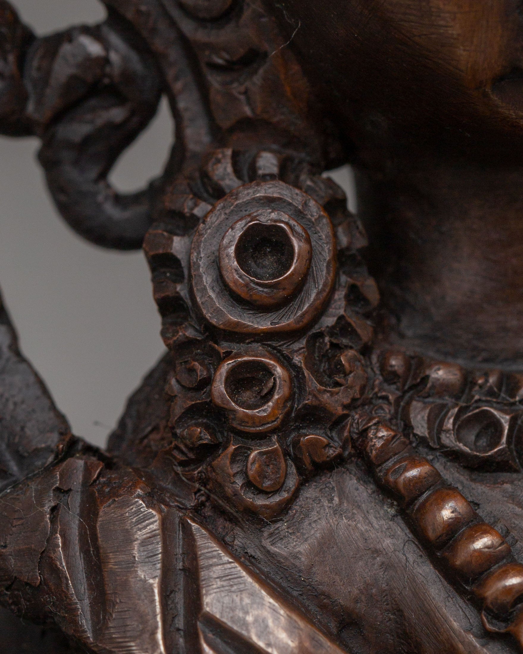 Traditional Saraswati Statue | Oxidized Copper Body