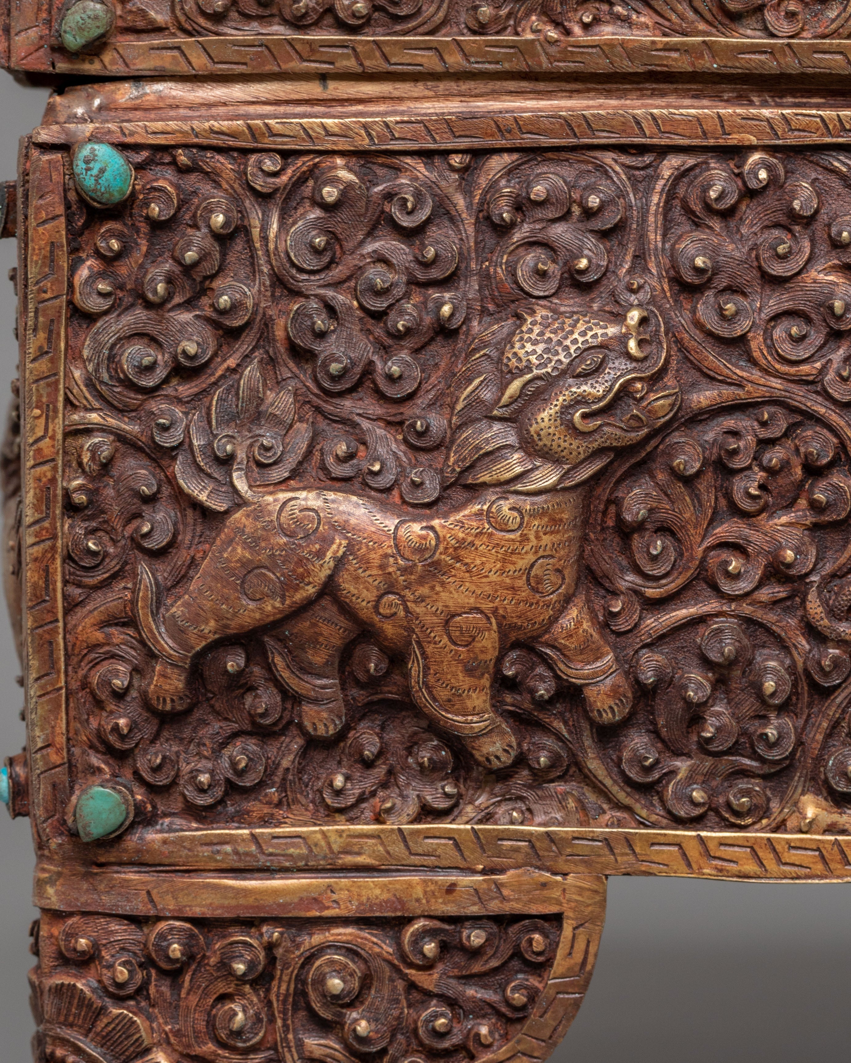 Avalokitesvara Carved Altar Box | Symbol of Wisdom