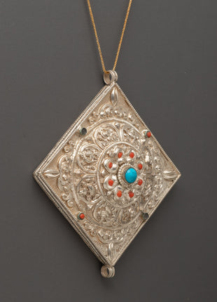 Tibetan Prayer Ghau Box Locket | Buddhist Amulet Locket for Mantras & Meditation