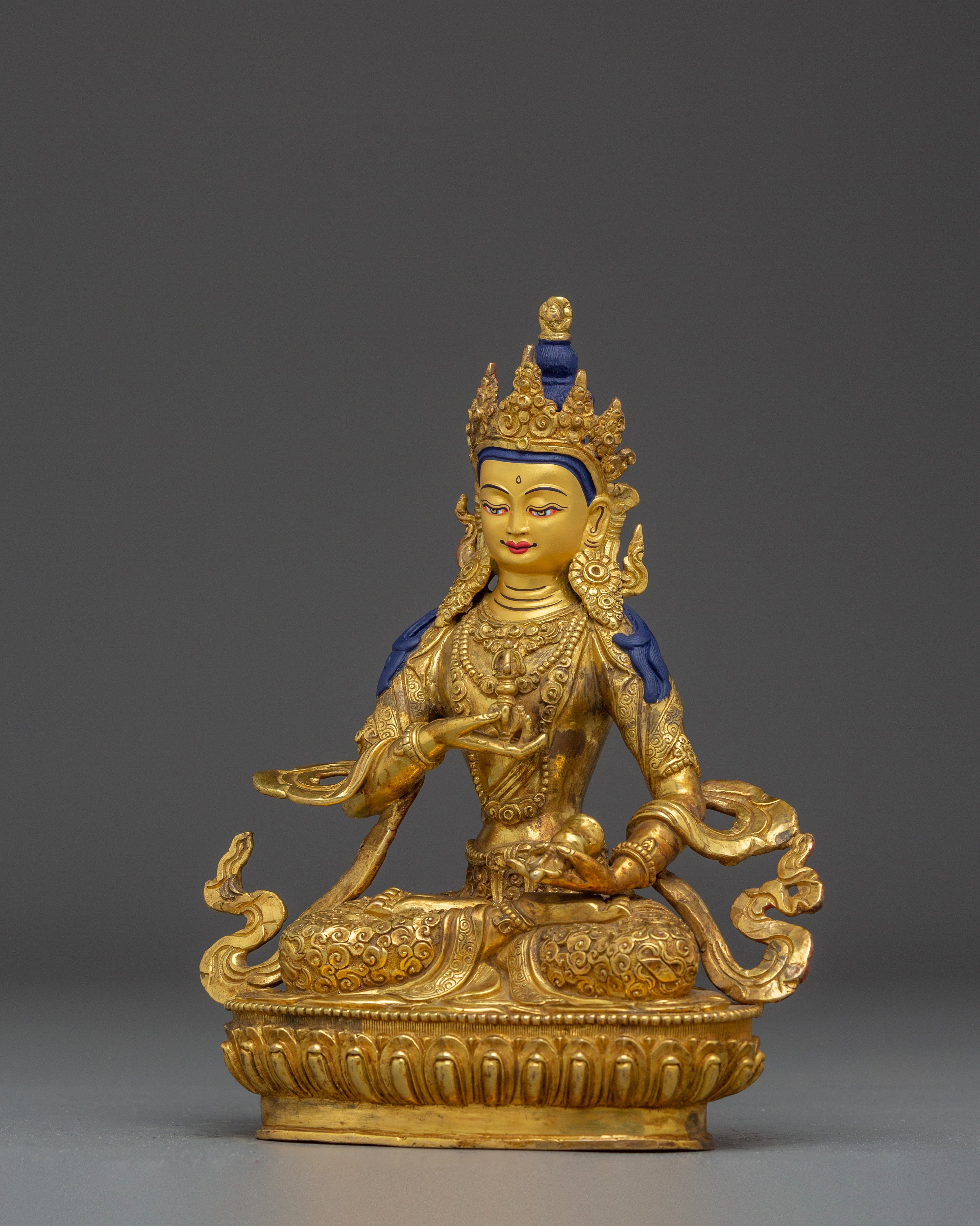 Copper Vajrasattva Sculpture for Spiritual Altar | Tibetan Deity of Purification and Wisdom