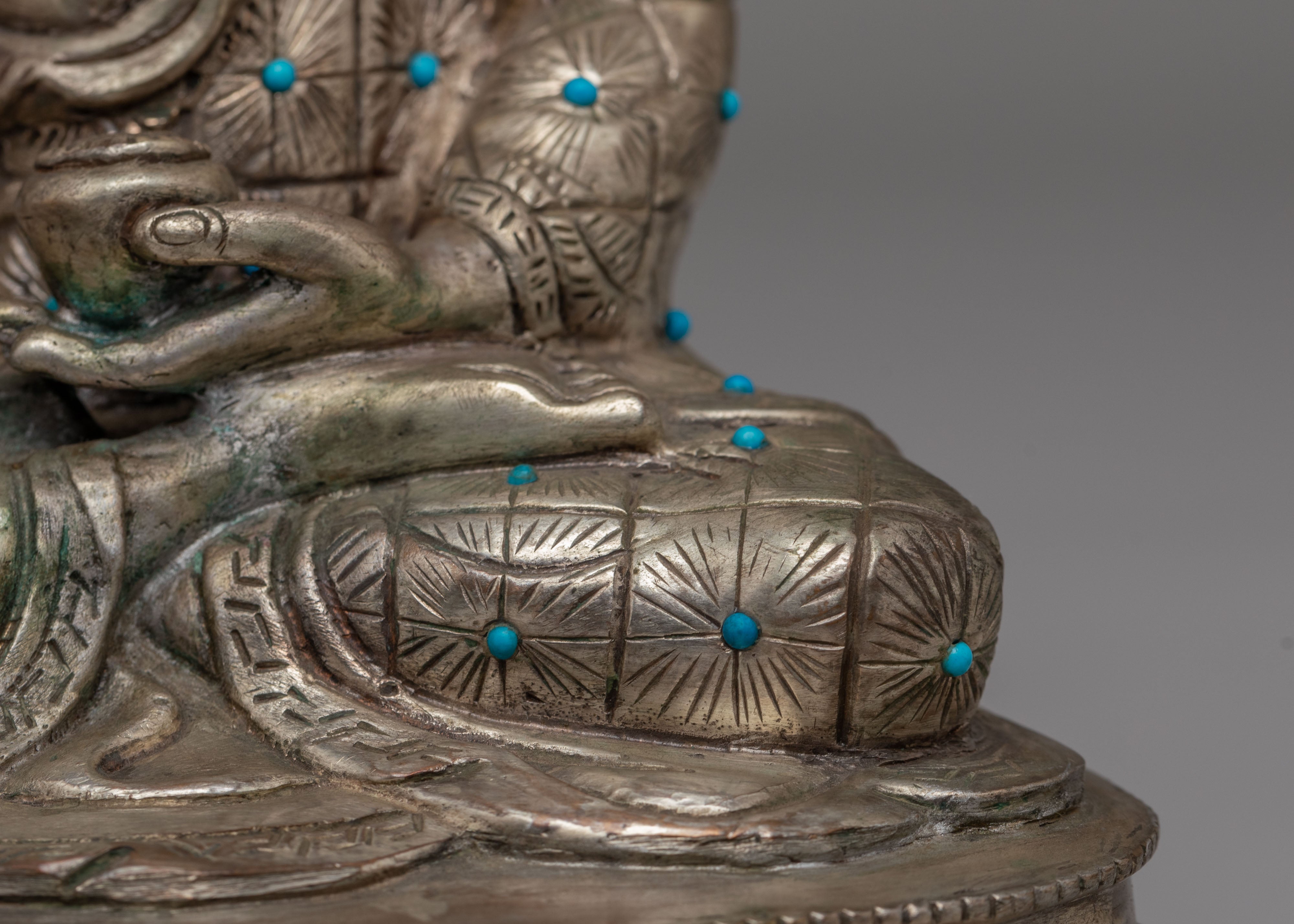 Tibetan Sacred Shakyamuni Buddha Statue | Traditional Buddhist Artwork