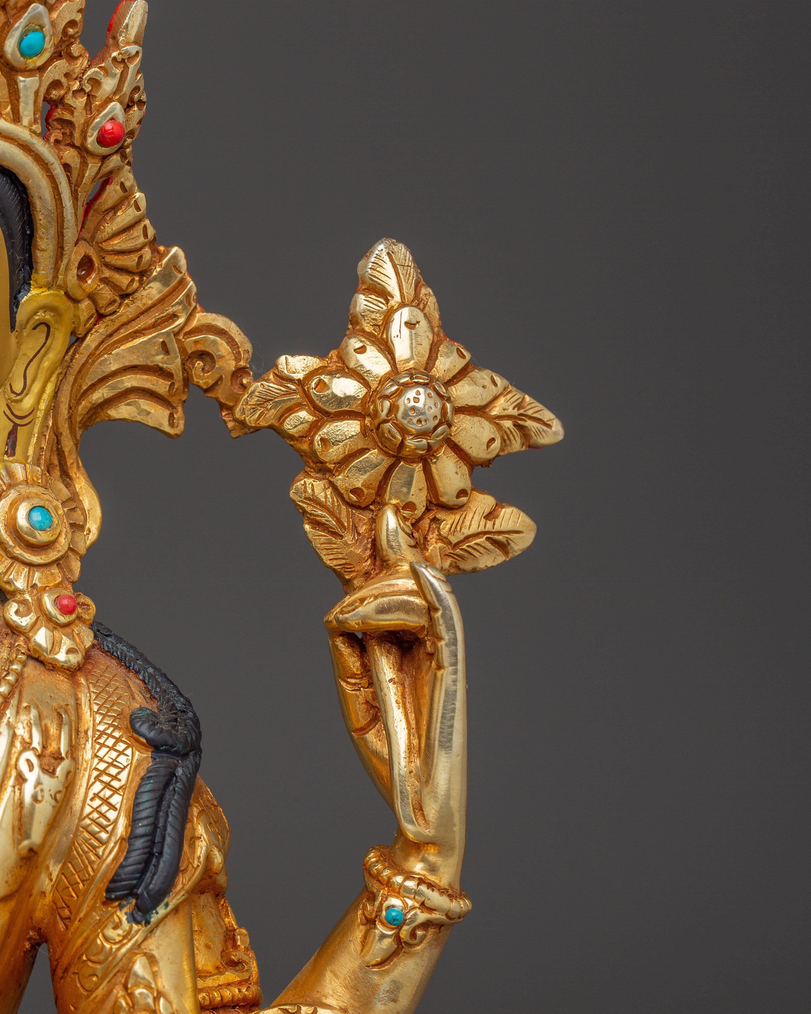 Compassion Embodiment Chenrezig Statue | Avalokiteshvara Figurine