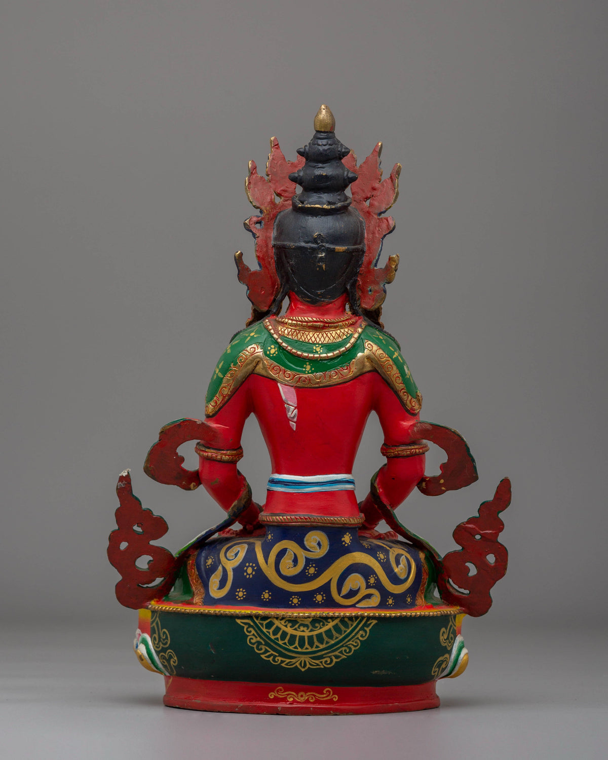 Handcrafted Sacred Amitayus Statue | Buddhist Deity of Longevity