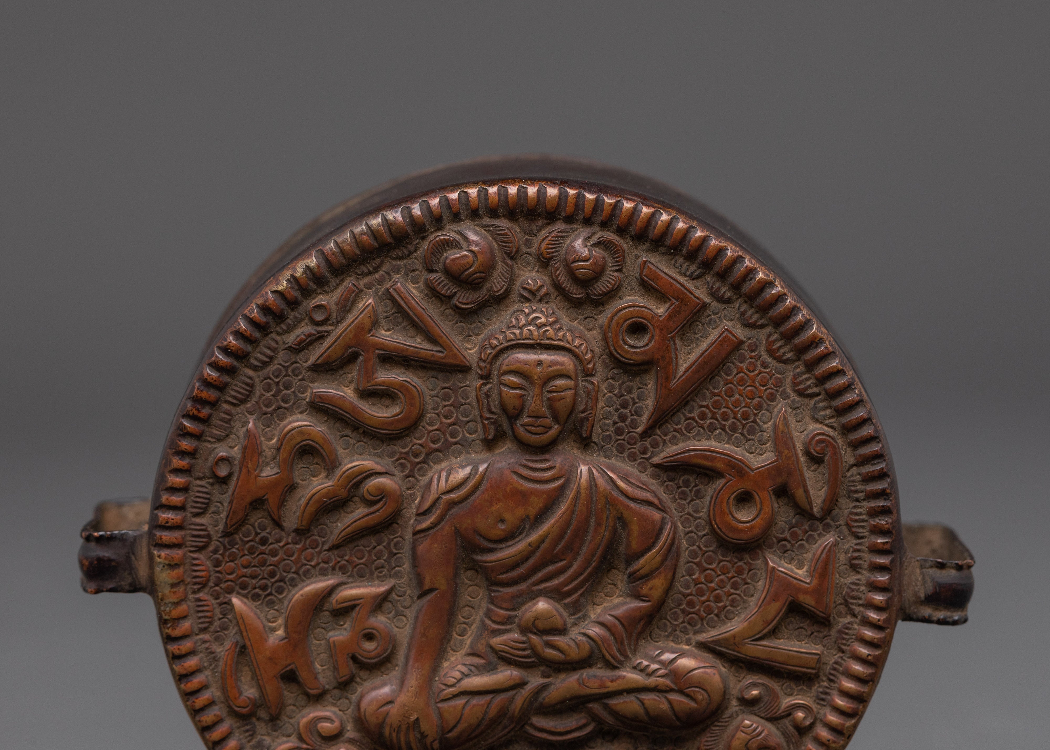 Handcrafted Shakyamuni Buddha Ghau Box | Prayer Amulet for Meditation