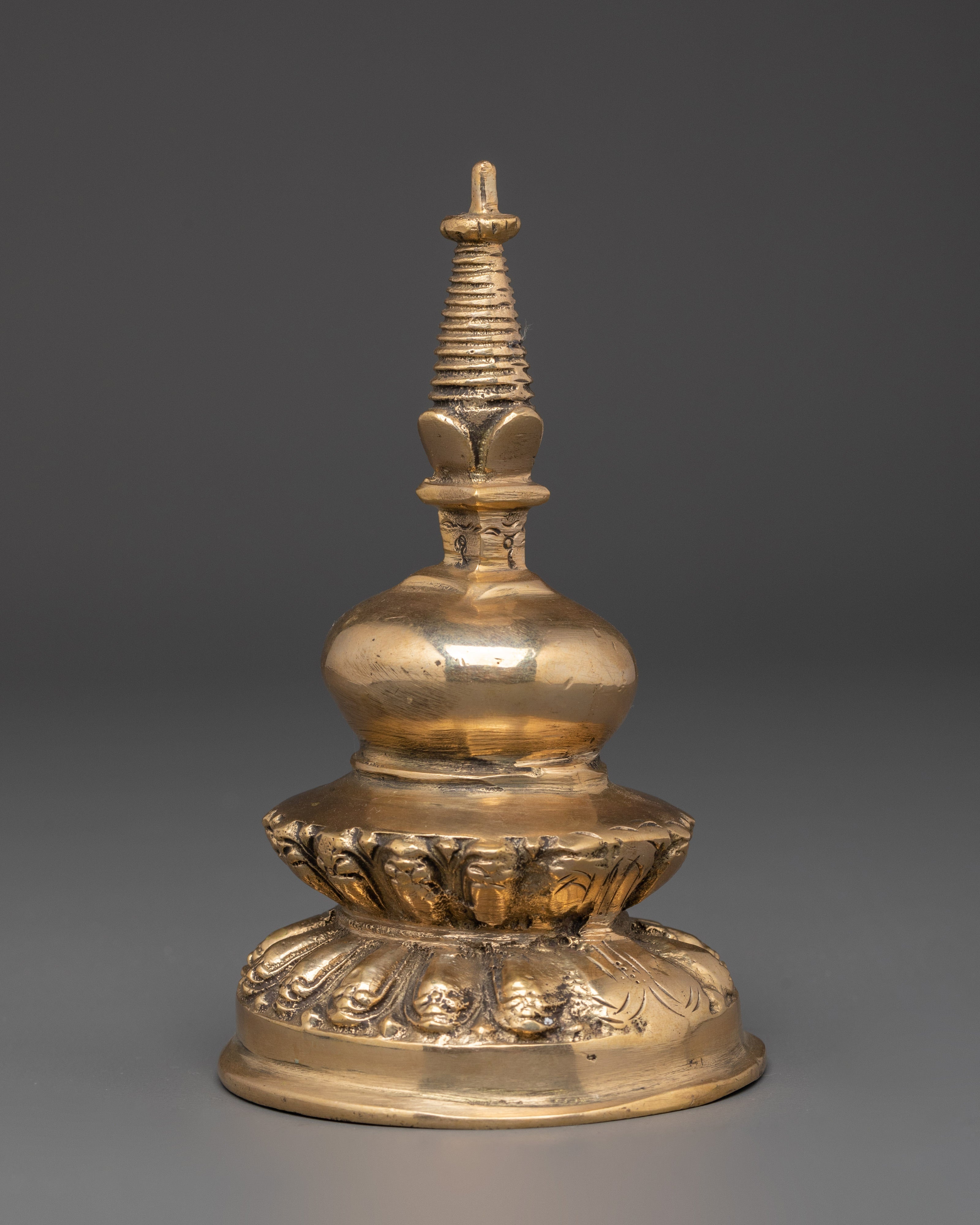 Traditionally Handmade Buddhist Stupa | Sacred Tibetan Meditation Decor
