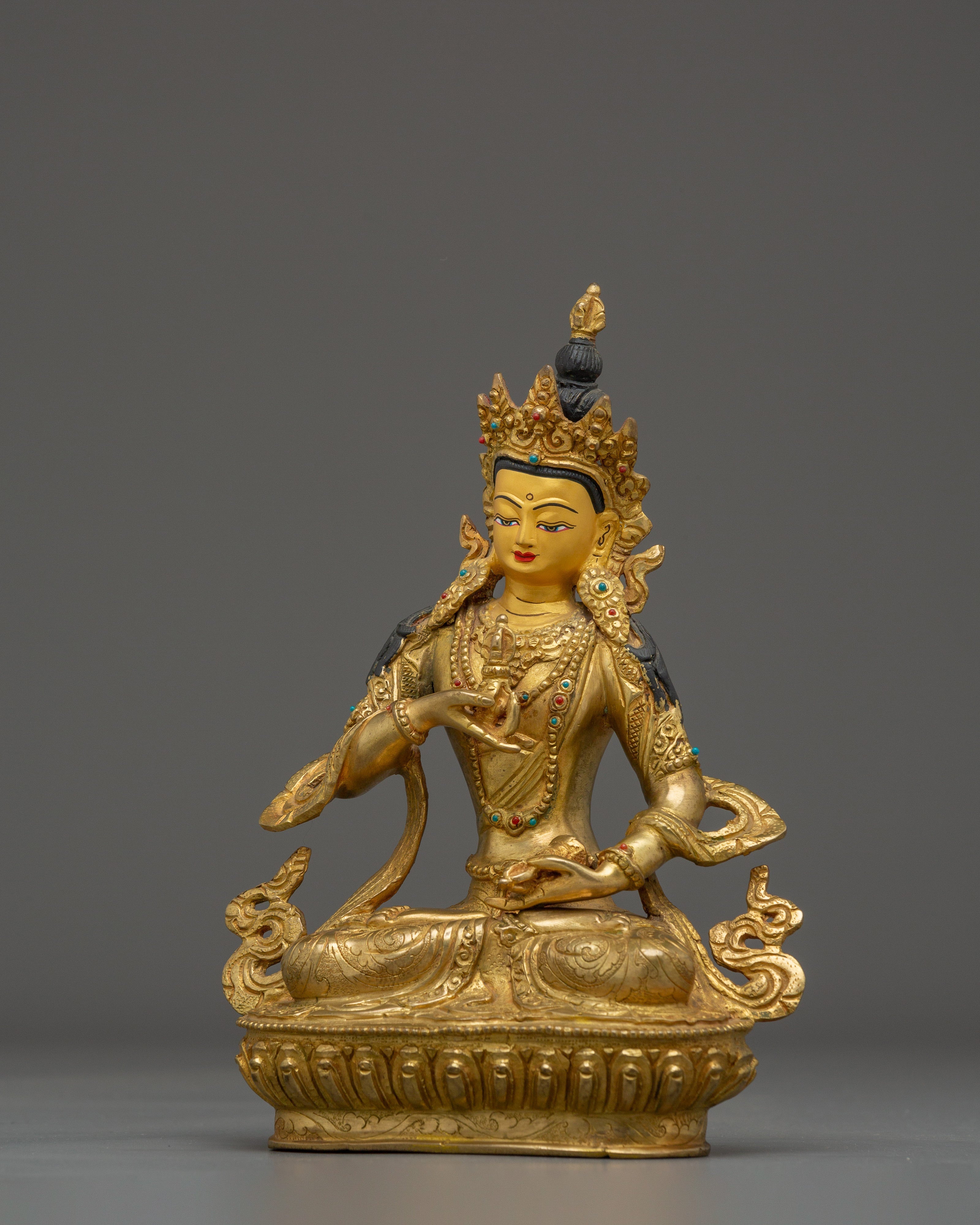 Tibetan Vajrasattva Icon Artwork | Sacred Bodhisattva of Purity