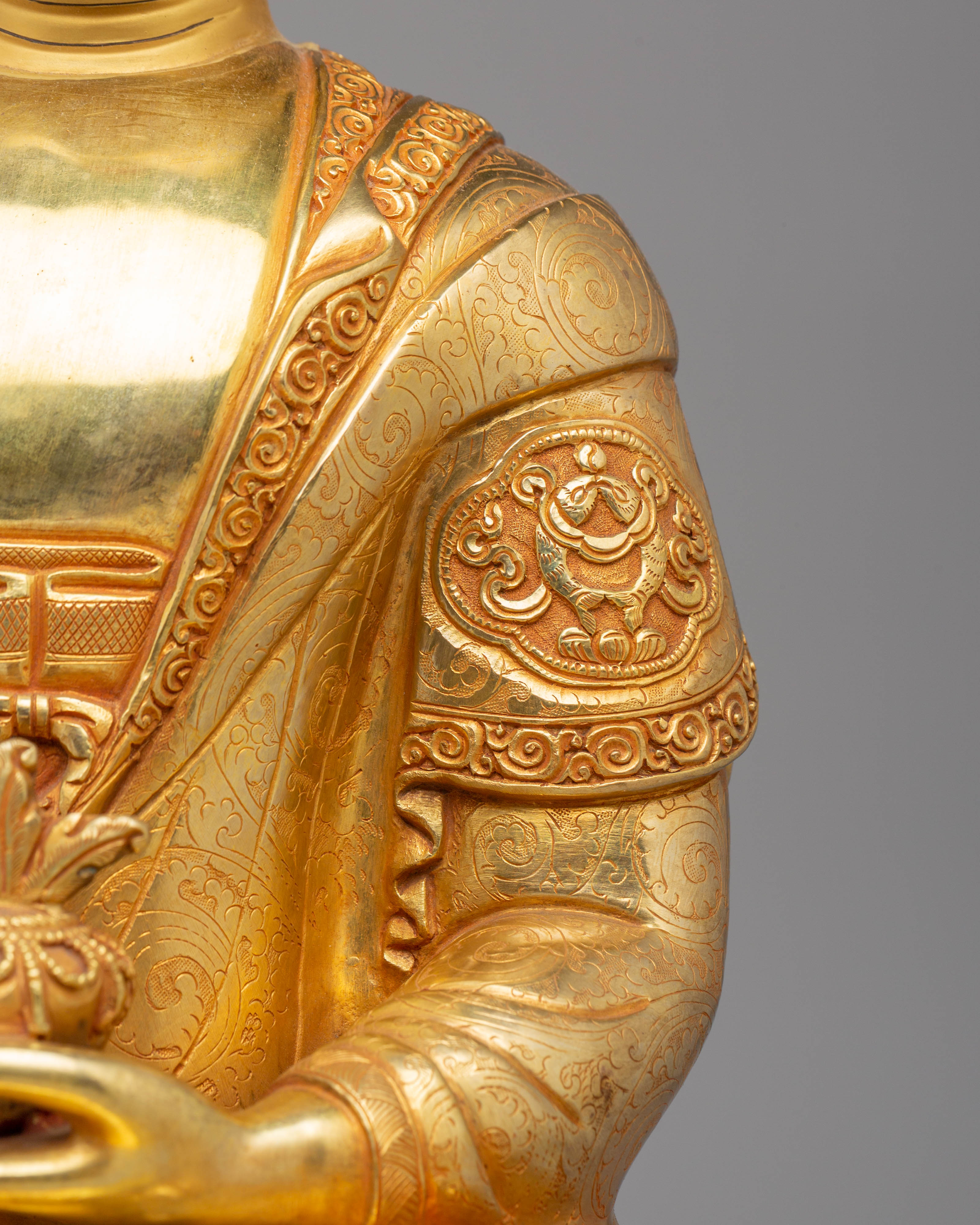 Tibetan Medicine Buddha Statue | Handmade Artwork