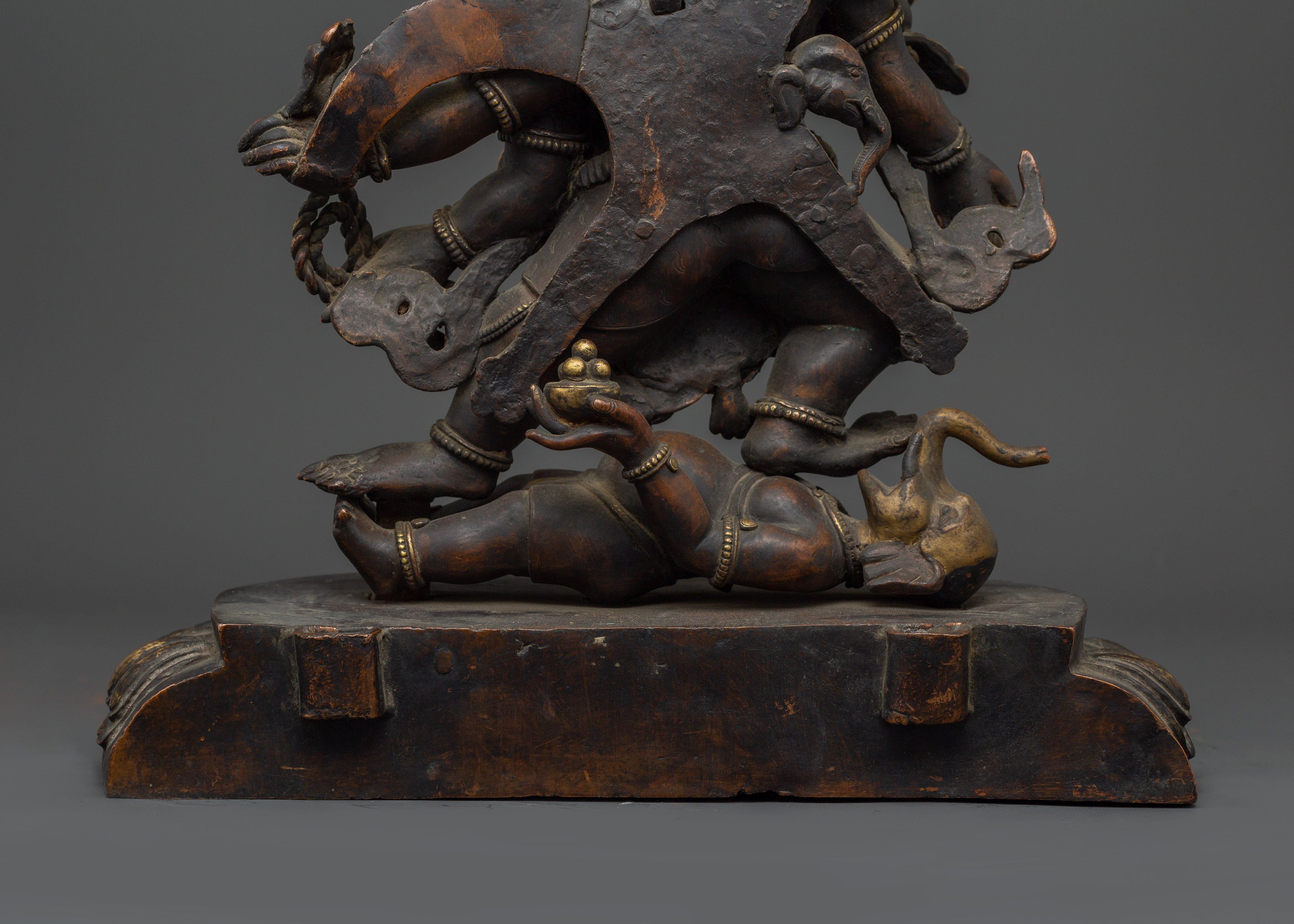 Copper Mahakala Statue | Buddhist Protector Deity