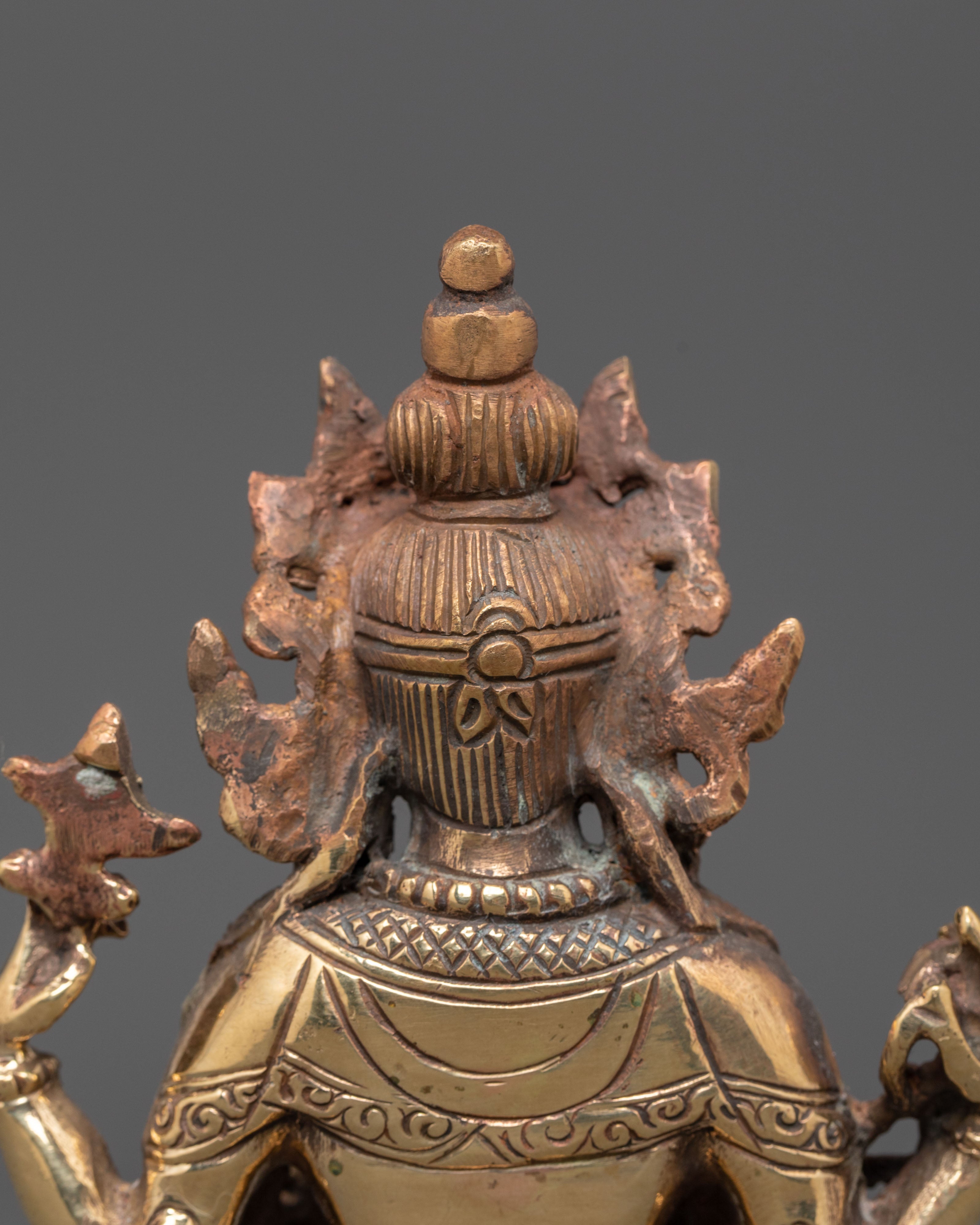 Copper Statue Of Chenrezig | Avalokiteshvara Buddhist Deity