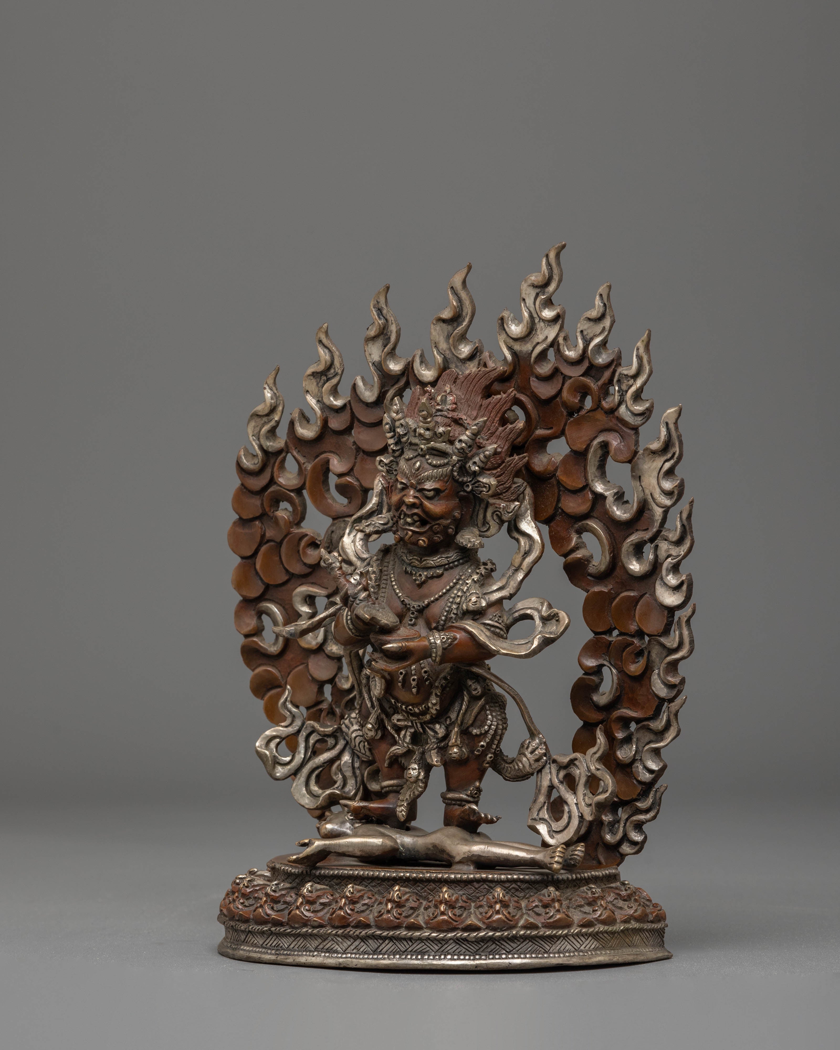 Shakya Mahakala Handcrafted Statue | Guardian of the Dharma