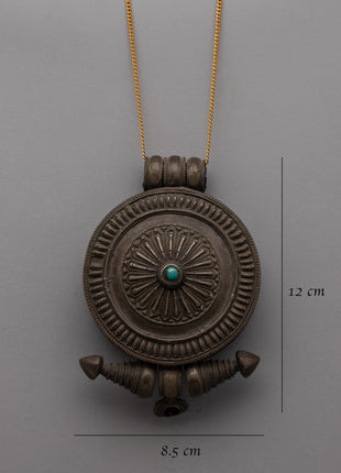 Exquisite Tibetan Ghau Prayer Box  | Traditional Buddhist Amulet for Prayers and Blessings
