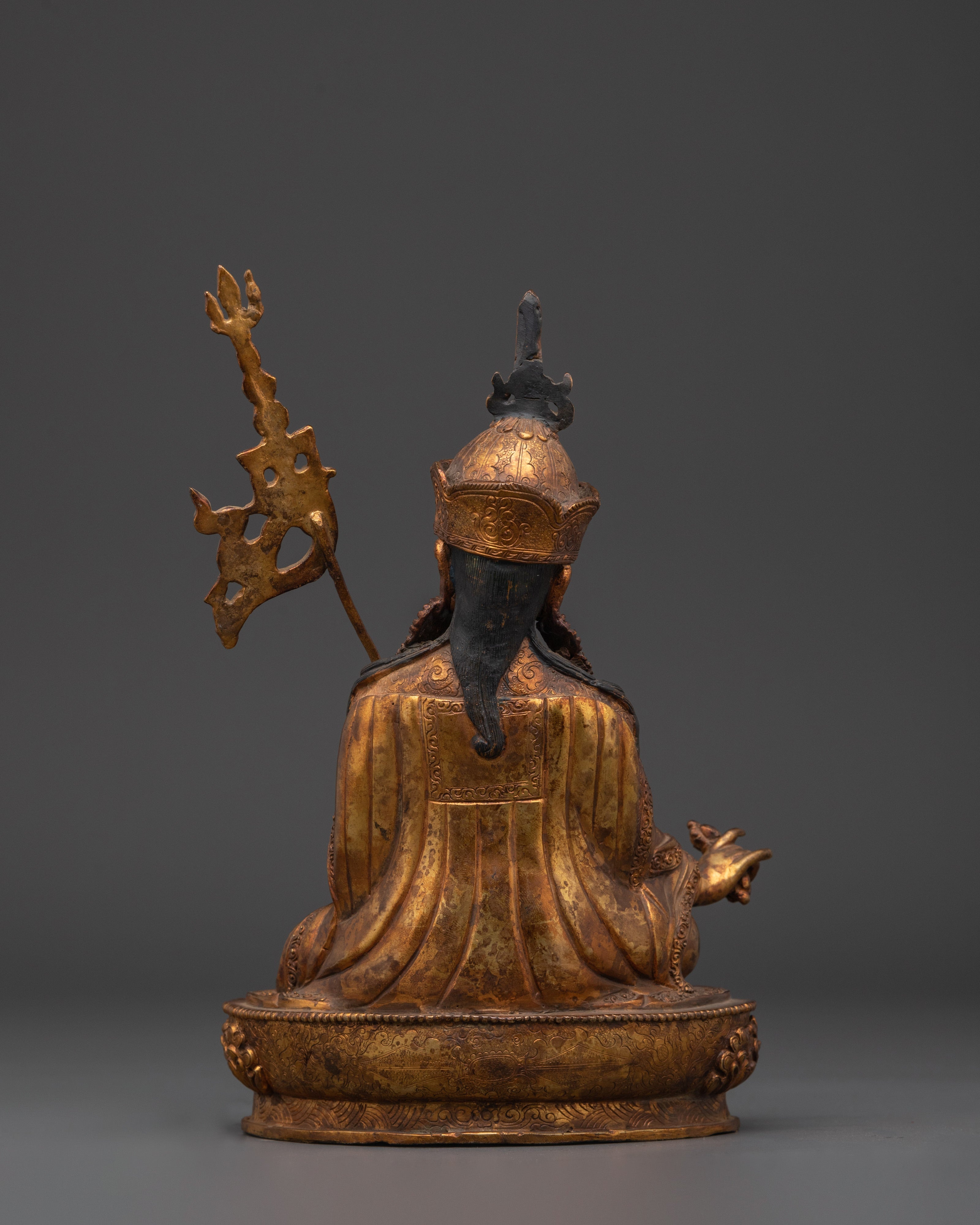 Himalayan Padmasambhava Statue | Tibetan Buddhist Sculpture for Spiritual Practice