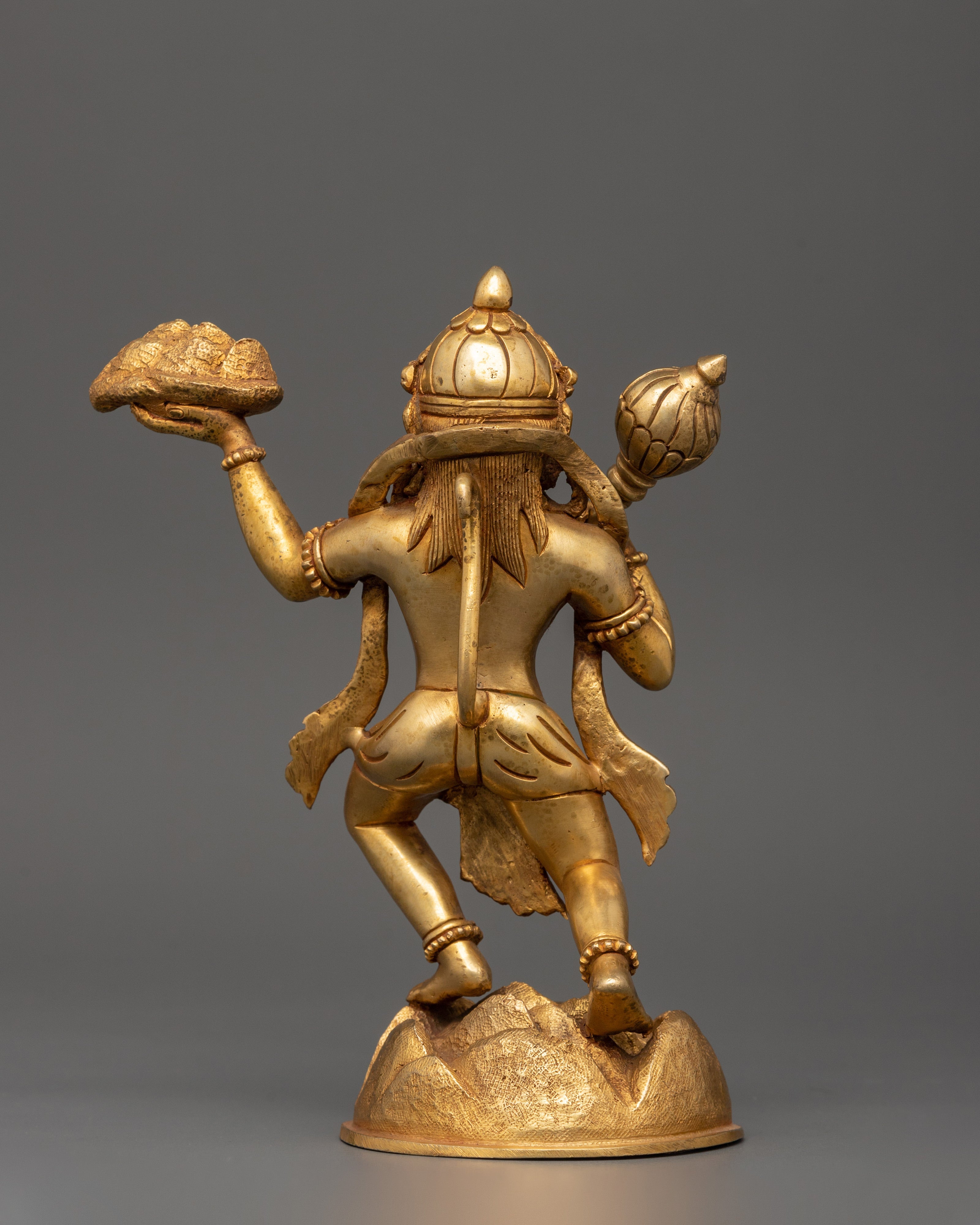 Gold Plated Hanuman Statue | Home Temple Decor