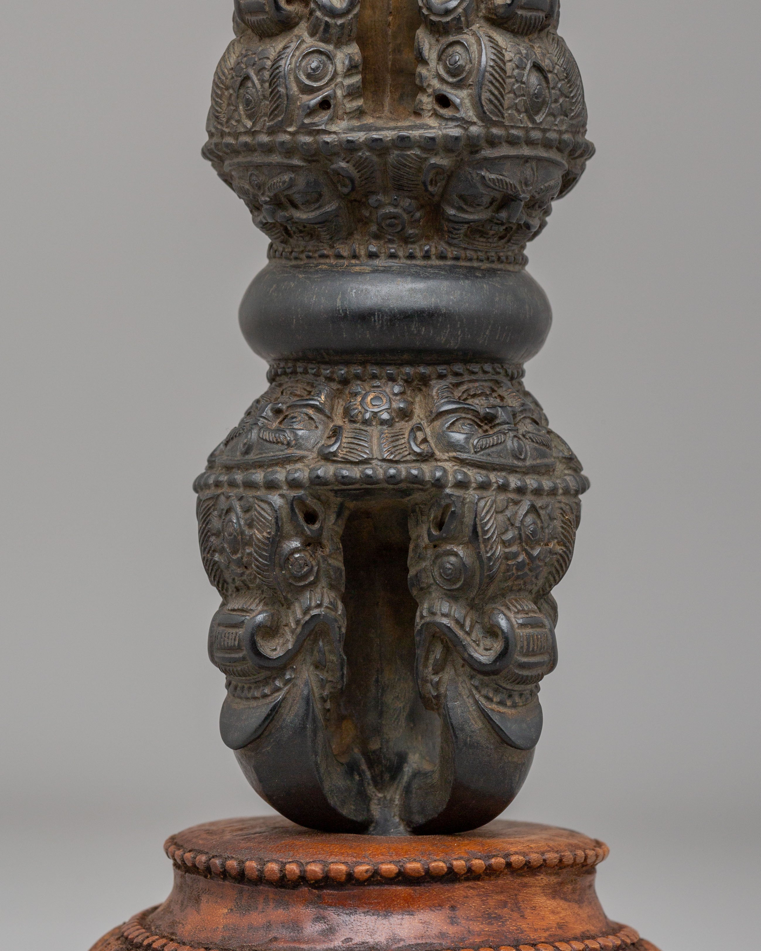 Vajrayana Dorje Ritual Tool | Handcarved Stone Ritual Object