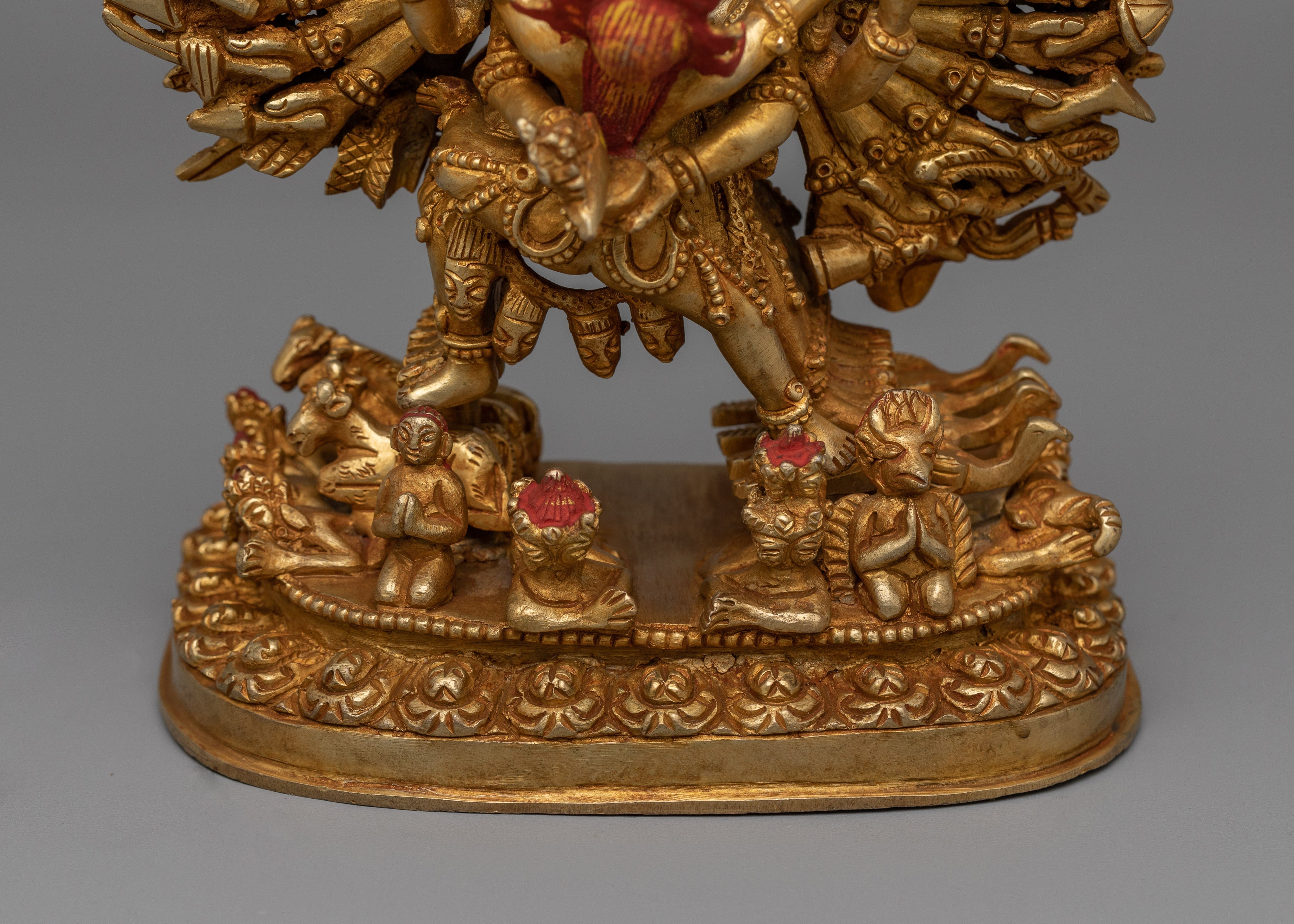 Handmade Statue of Vajrabhairava | Tibetan Protector Deity for Meditation and Altar