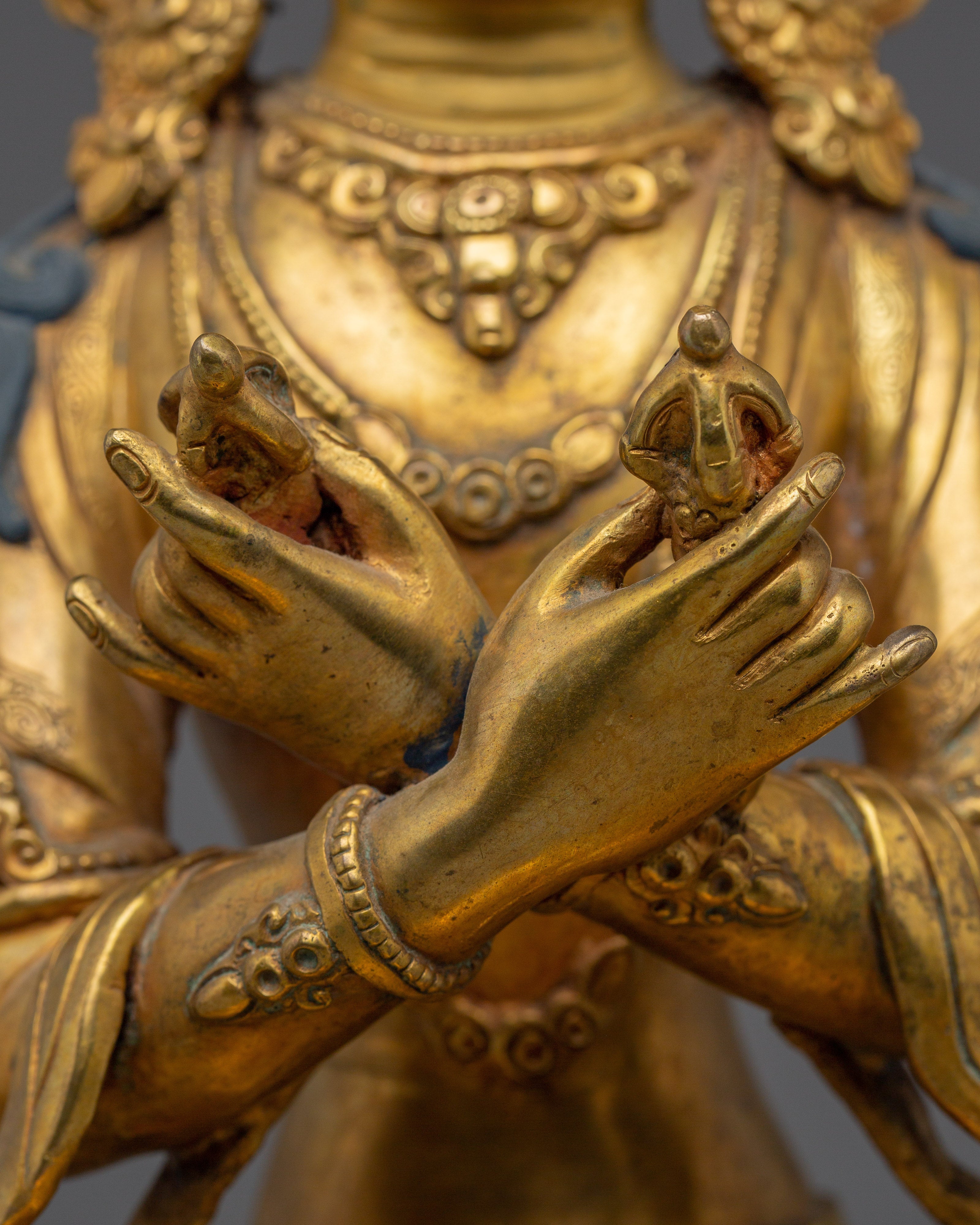 Golden Statue of Vajradhara | Primordial Buddha