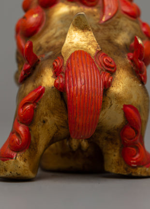 Handicrafted Foo Dog Lion | Buddhist Sacred Decor