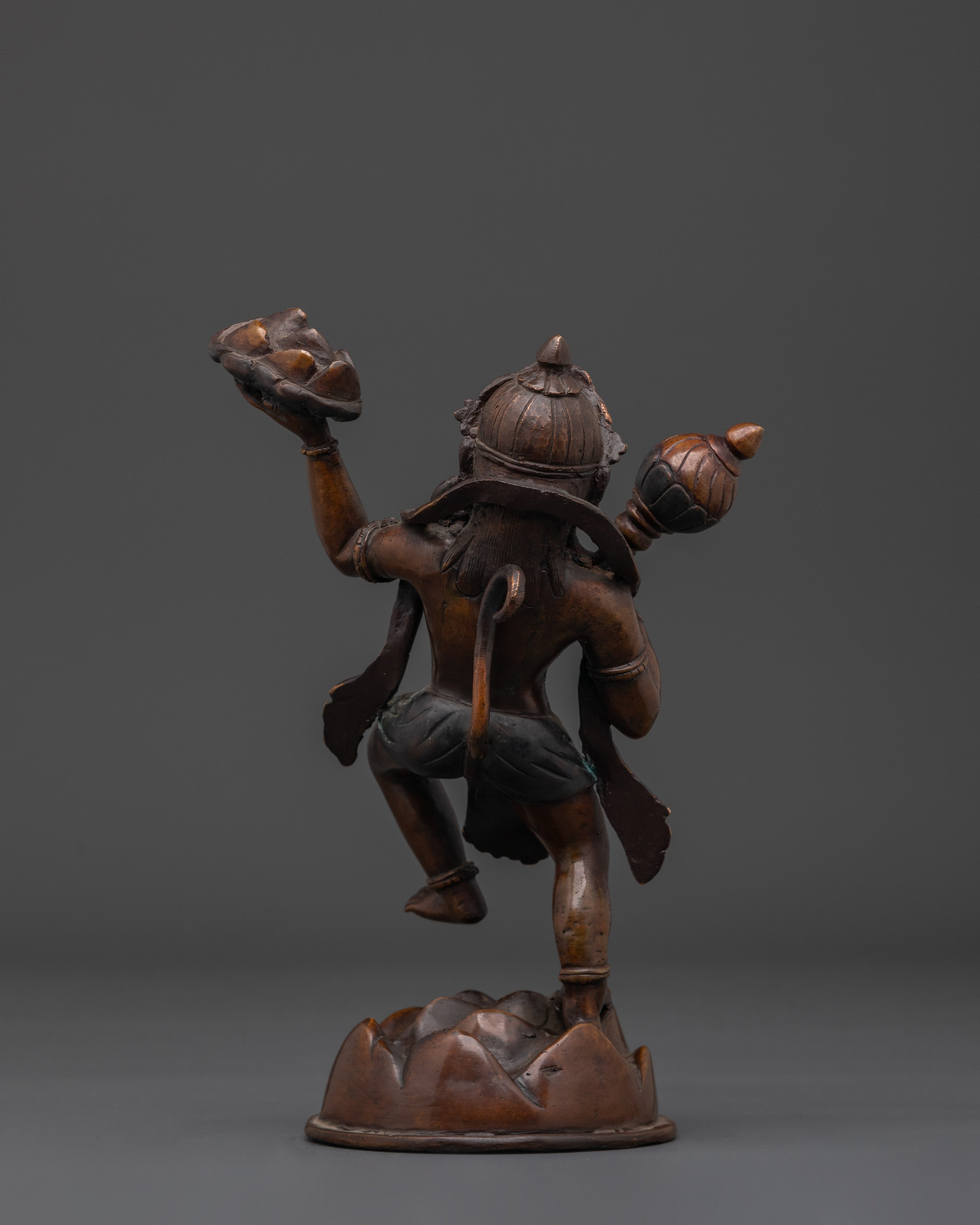 Hanuman Hindu Deity Statute | Traditional Statue of the Hindu God for Your Altar