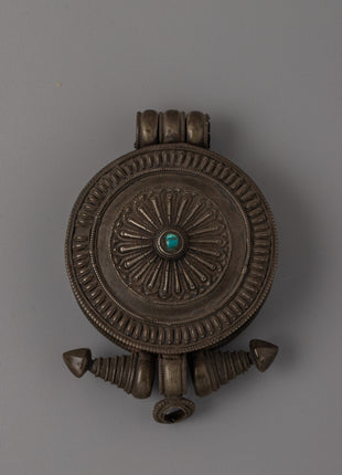 Exquisite Tibetan Ghau Prayer Box  | Traditional Buddhist Amulet for Prayers and Blessings
