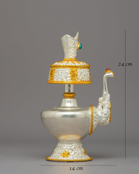 Handmade Tibetan Bhumba | Buddhist Ritual Vase Bhumpa
