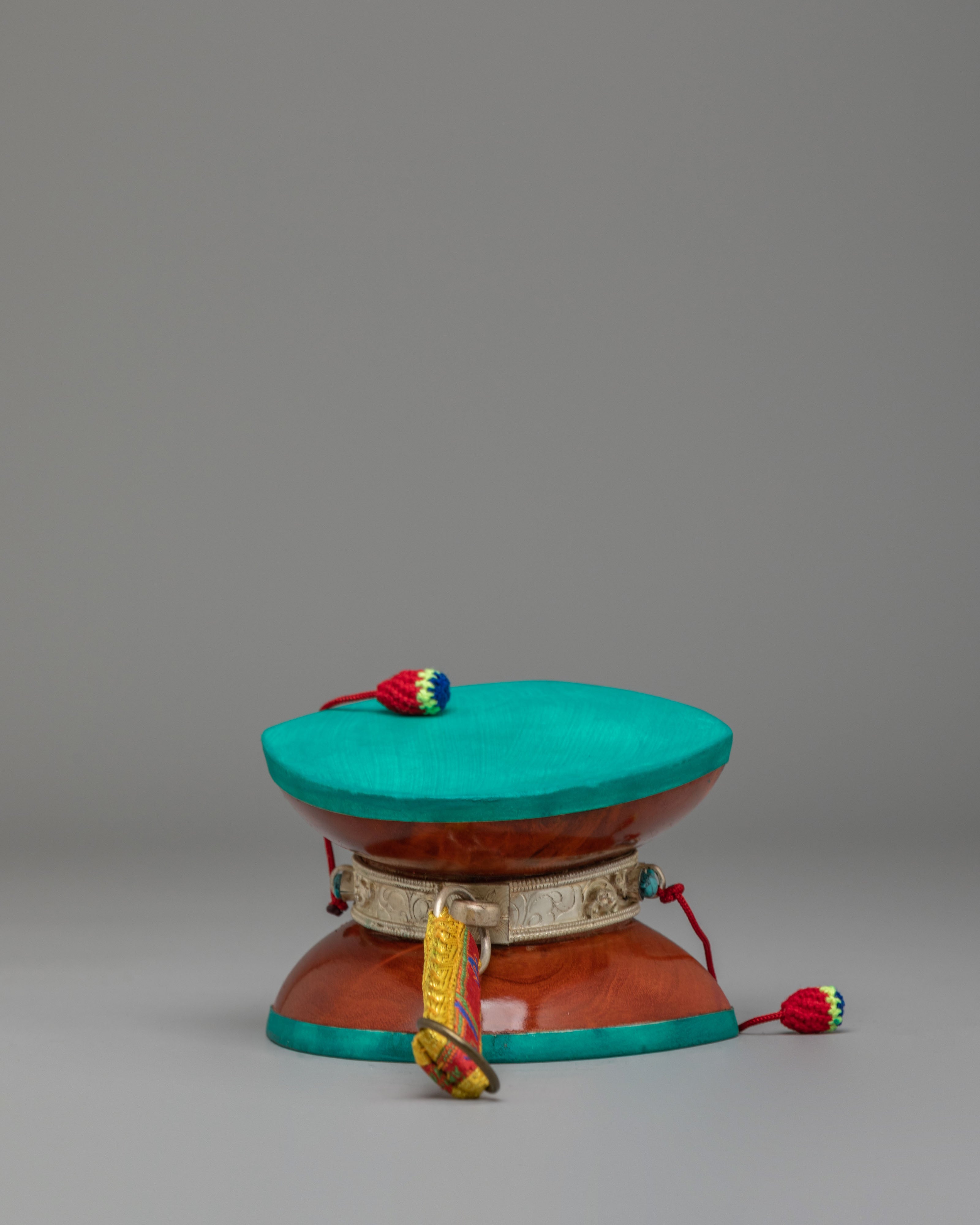 Himalayan Buddhist Damaru | Tibetan Chod Drum for Rituals