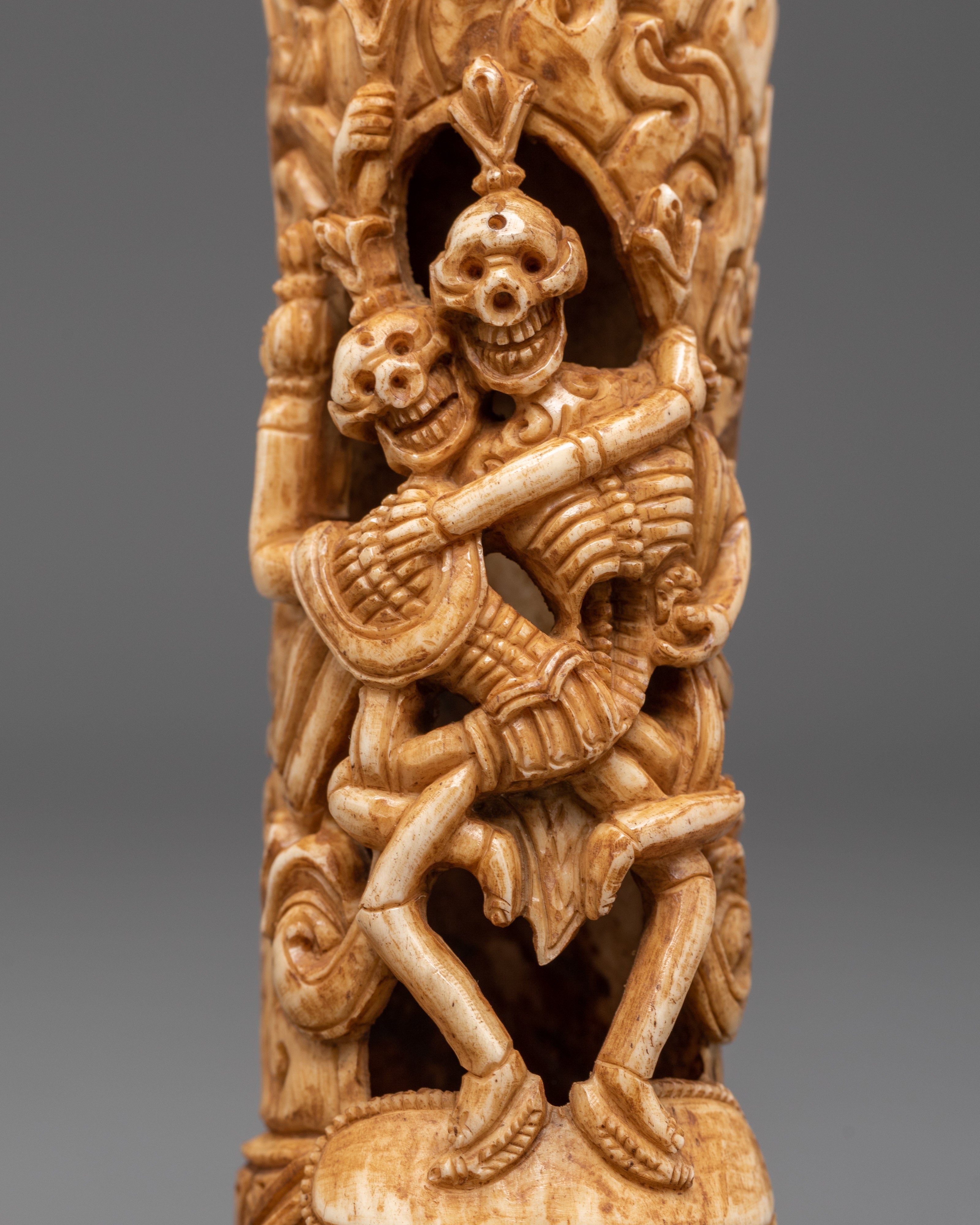 Tibetan Chitipati Decor | Skull Home Altar Art