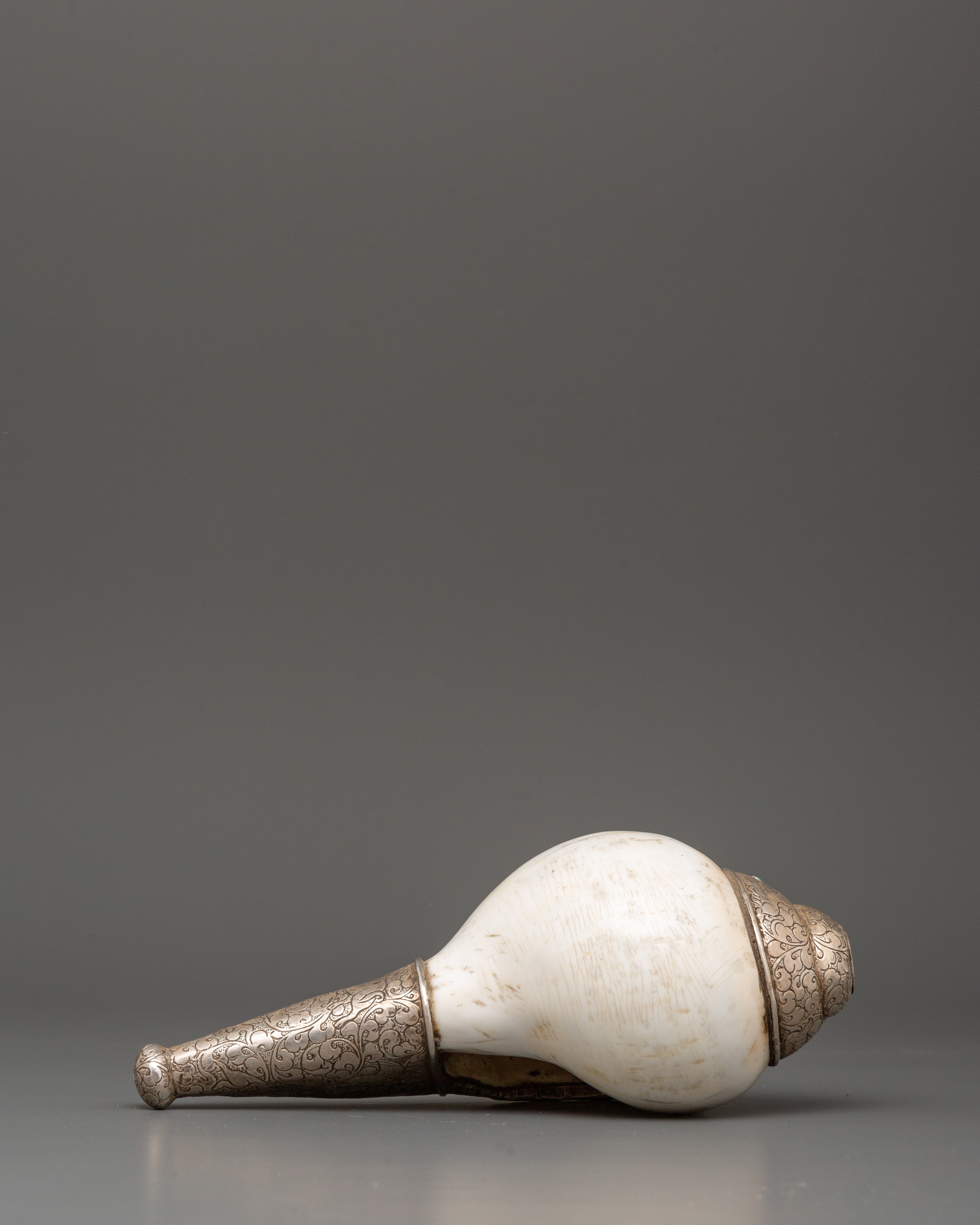 Tibetan Handmade Spiritual Conch Shell | Perfect for Meditation and Ritual Practices