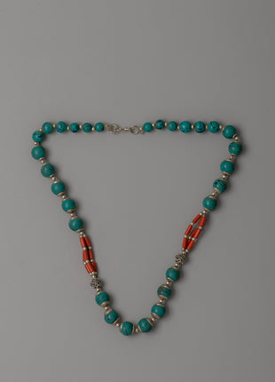 Beaded Necklace Turquoise and Coral | Jewelry for Style and Spirituality