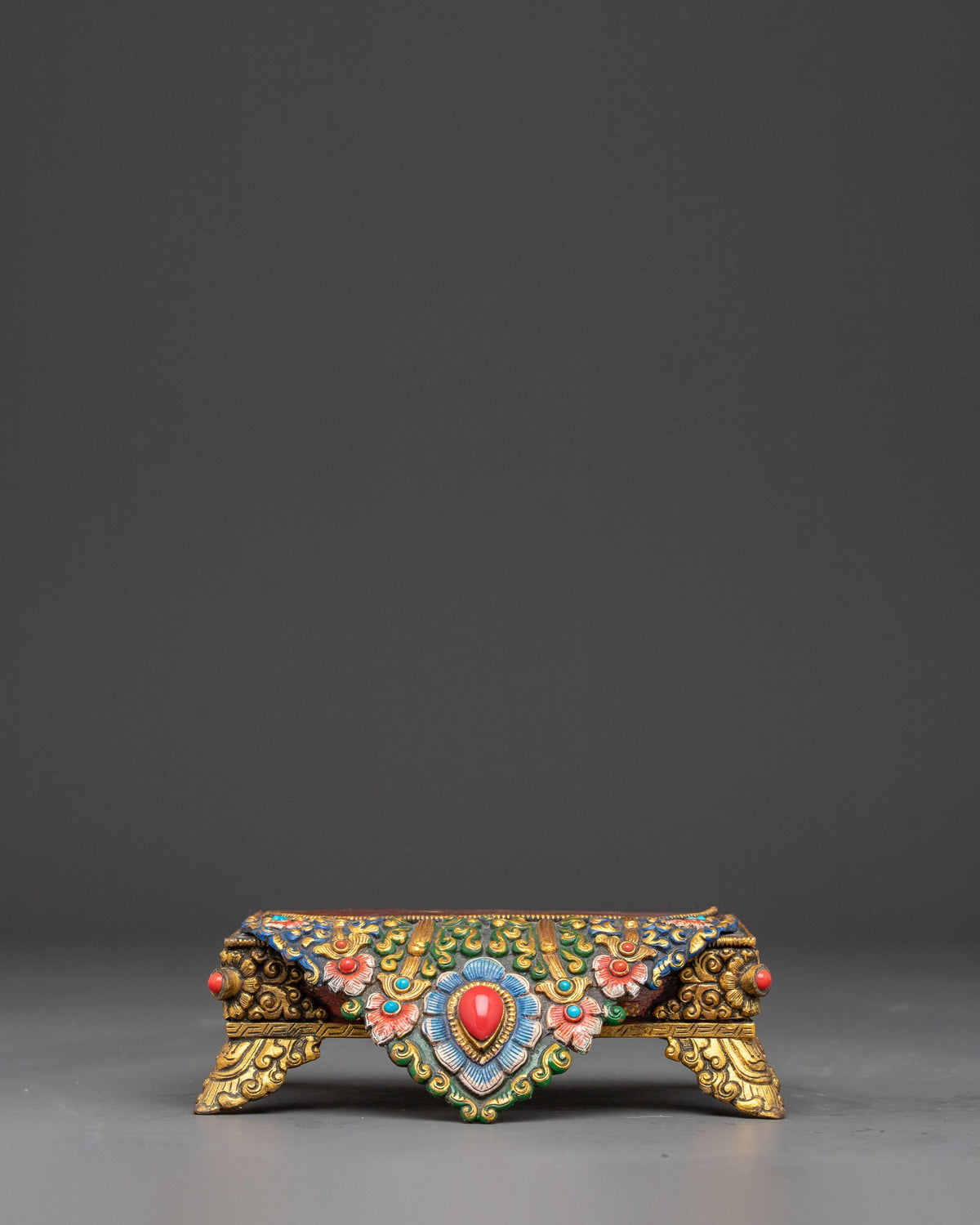 Himalayan Buddhist Throne | Sacred Seat for Deity Statues and Altar