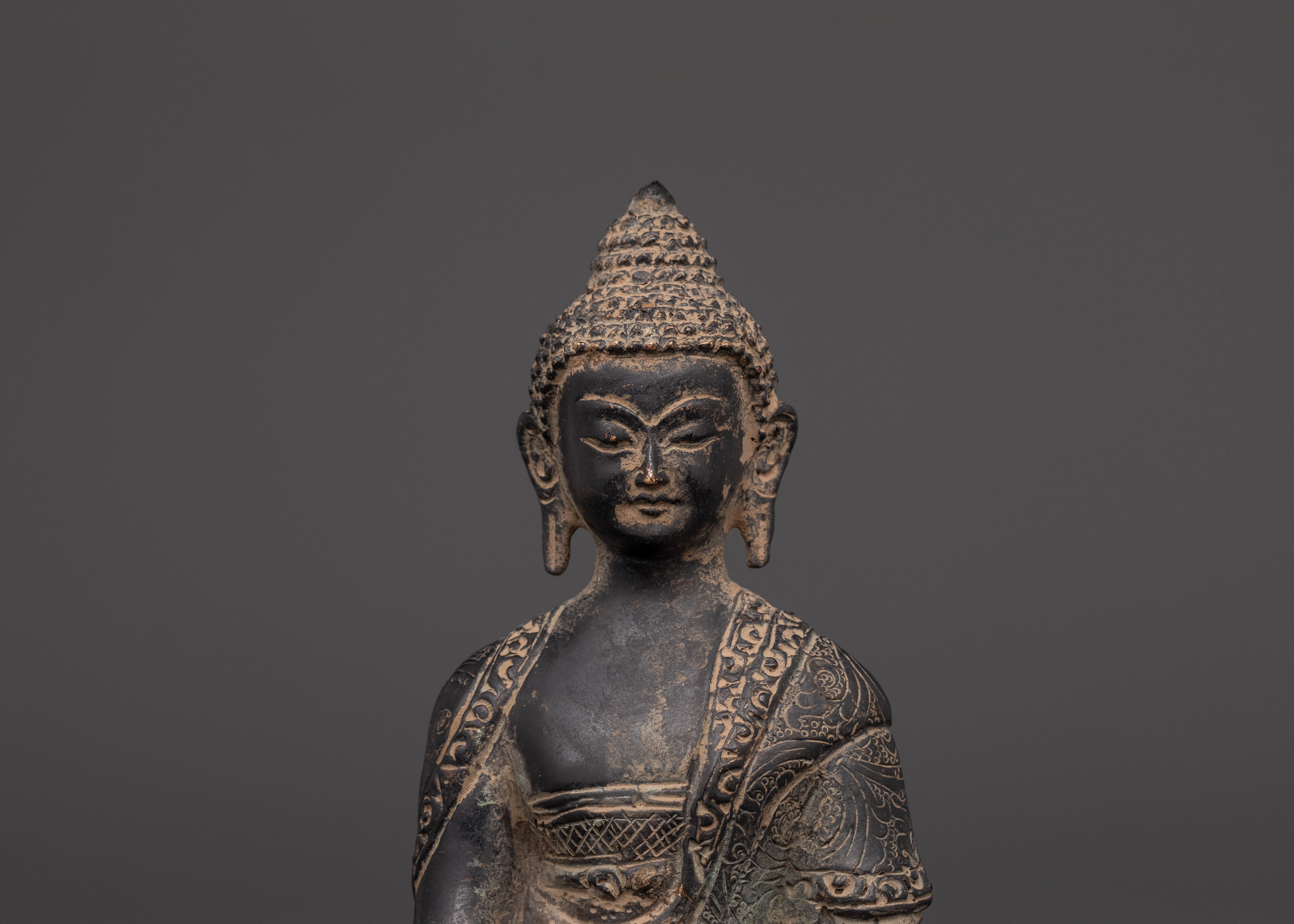 Shakyamuni Buddha Altar Statue | Handmade Buddhist Sculpture