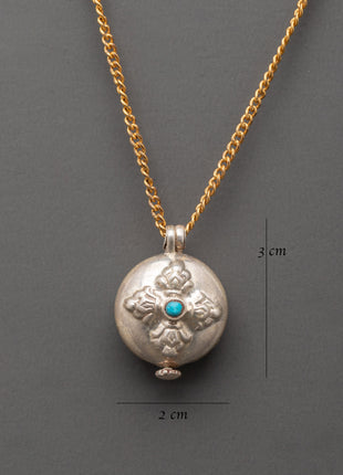 Mantra Storage Ghau Box | Buddhist Amulet for Protection & Blessings