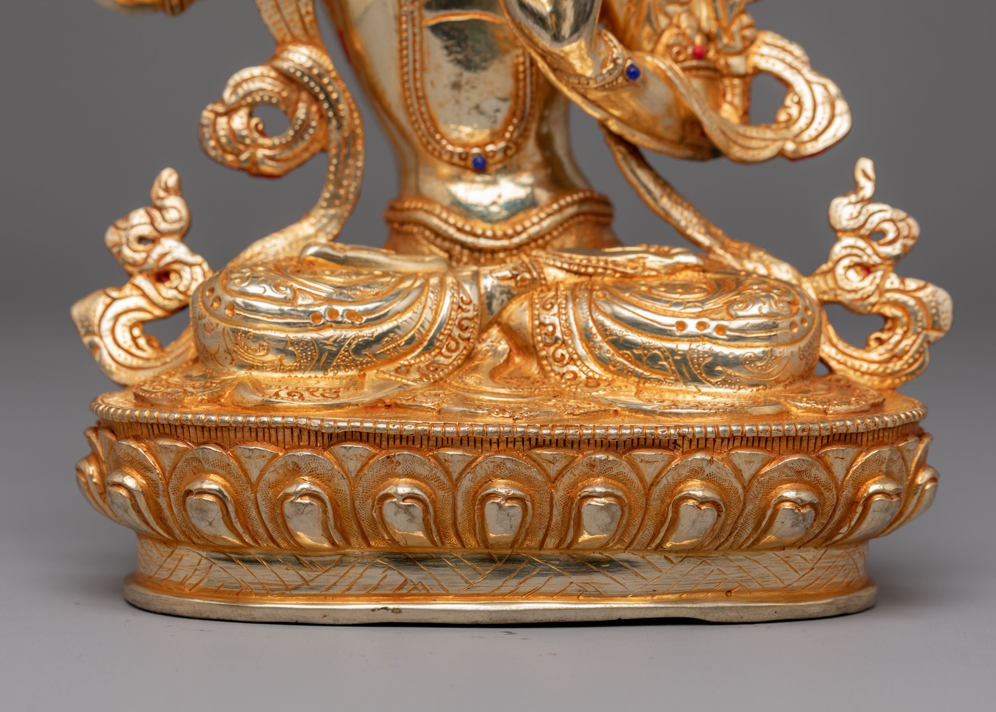Sacred Flaming Sword Manjushri Statue | Buddhist Wisdom Deity