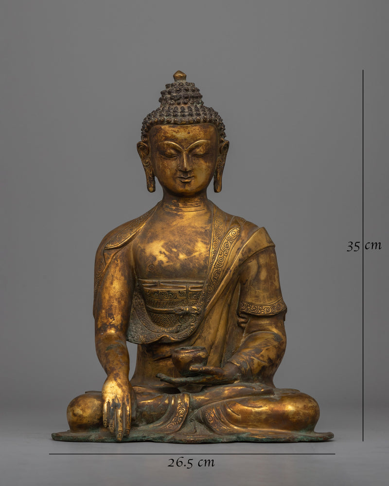 Elegant Shakyamuni Buddha Sculpture | Symbol of Wisdom and Serenity