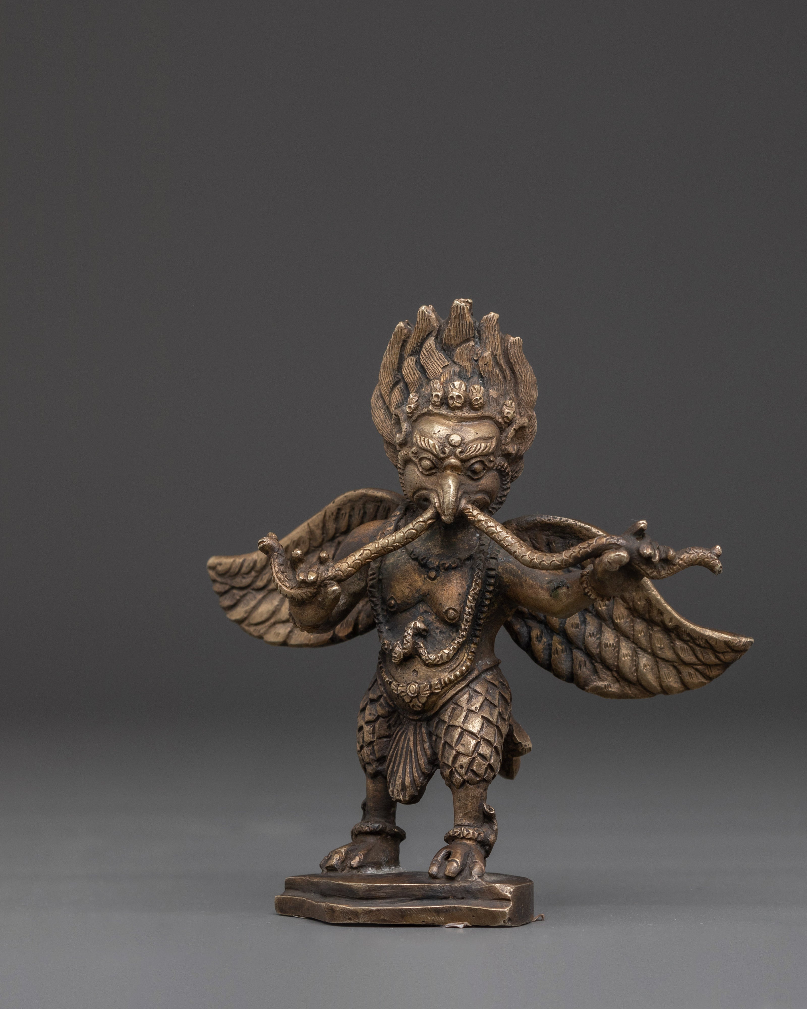Handcrafted Brass Garuda Statue | Winged Protector