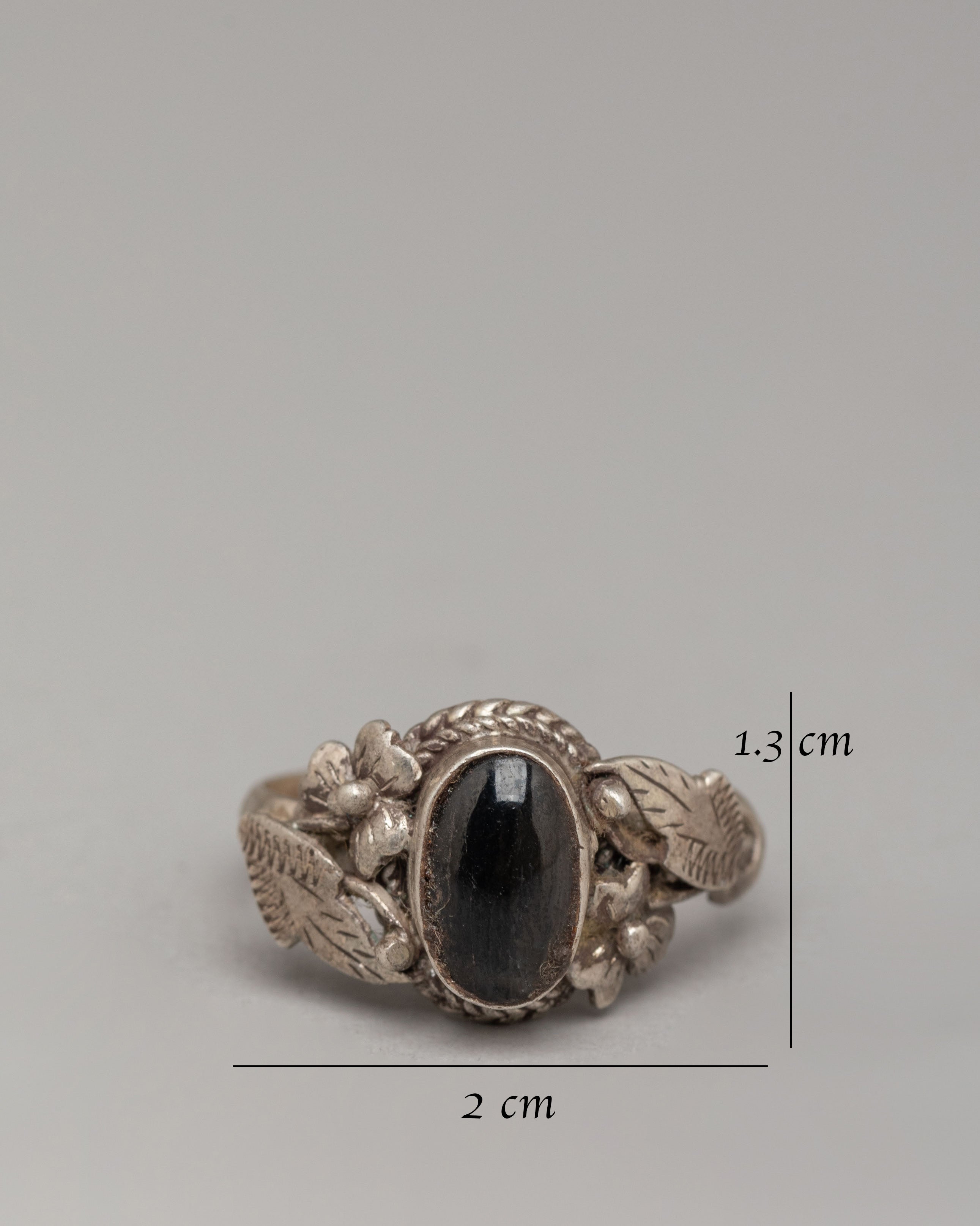 Silver Zircon Ring | Handcrafted Spiritual Jewelry