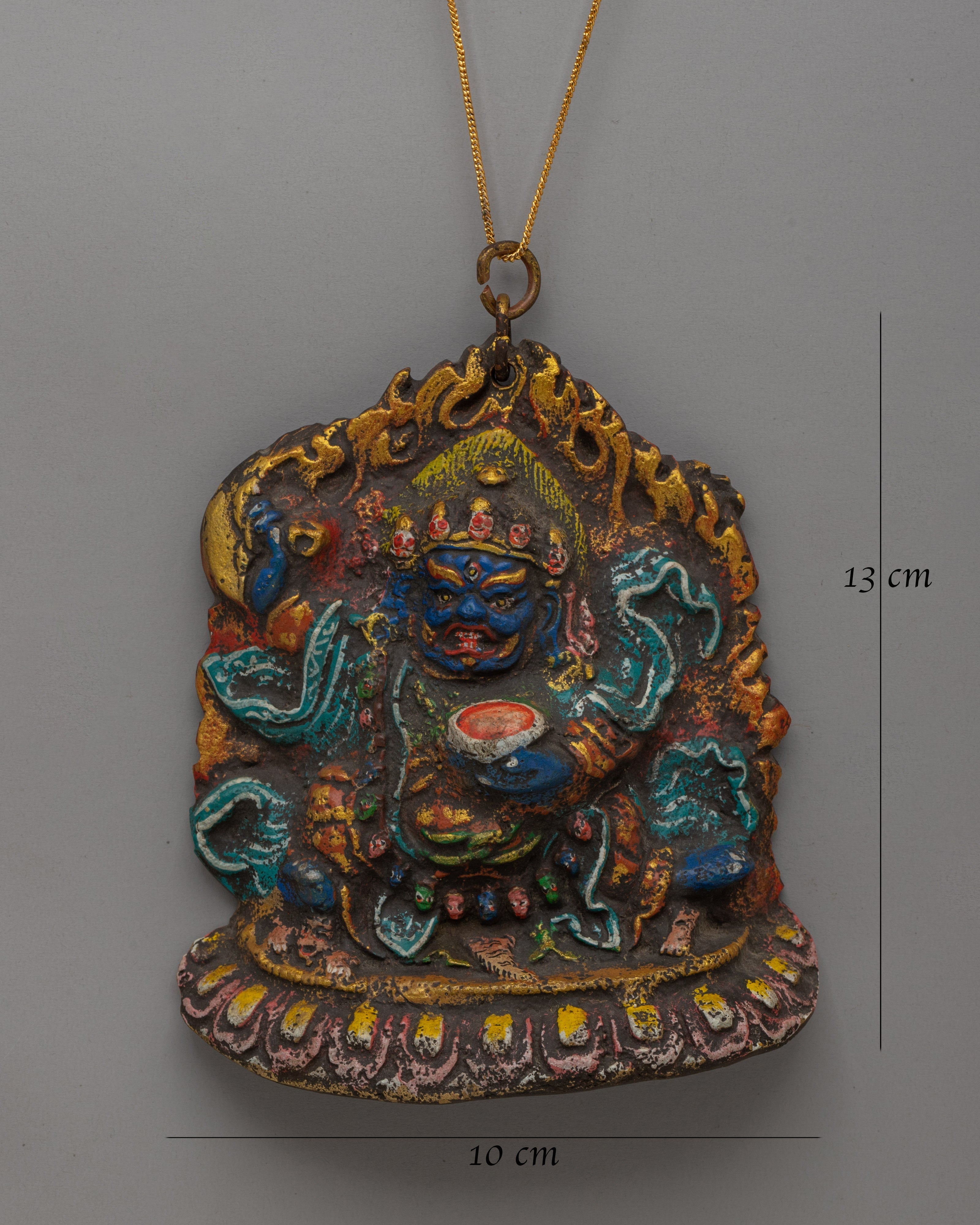 Mahakala Bernakchen Locket | Tibetan Buddhist Protection Amulet