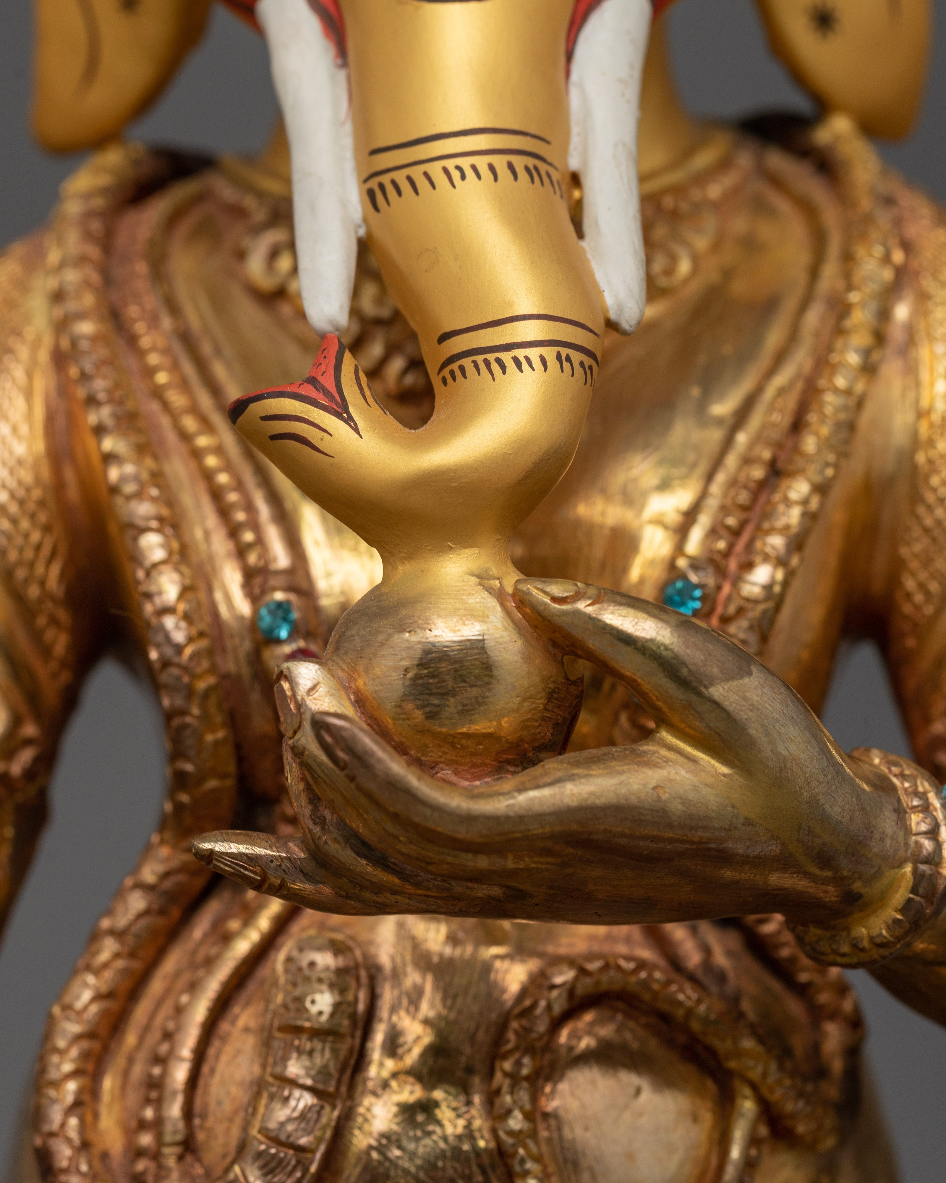 Elephant Headed Hindu Deity Ganesha | Himalaya Nepal Lord Ganpati Idol