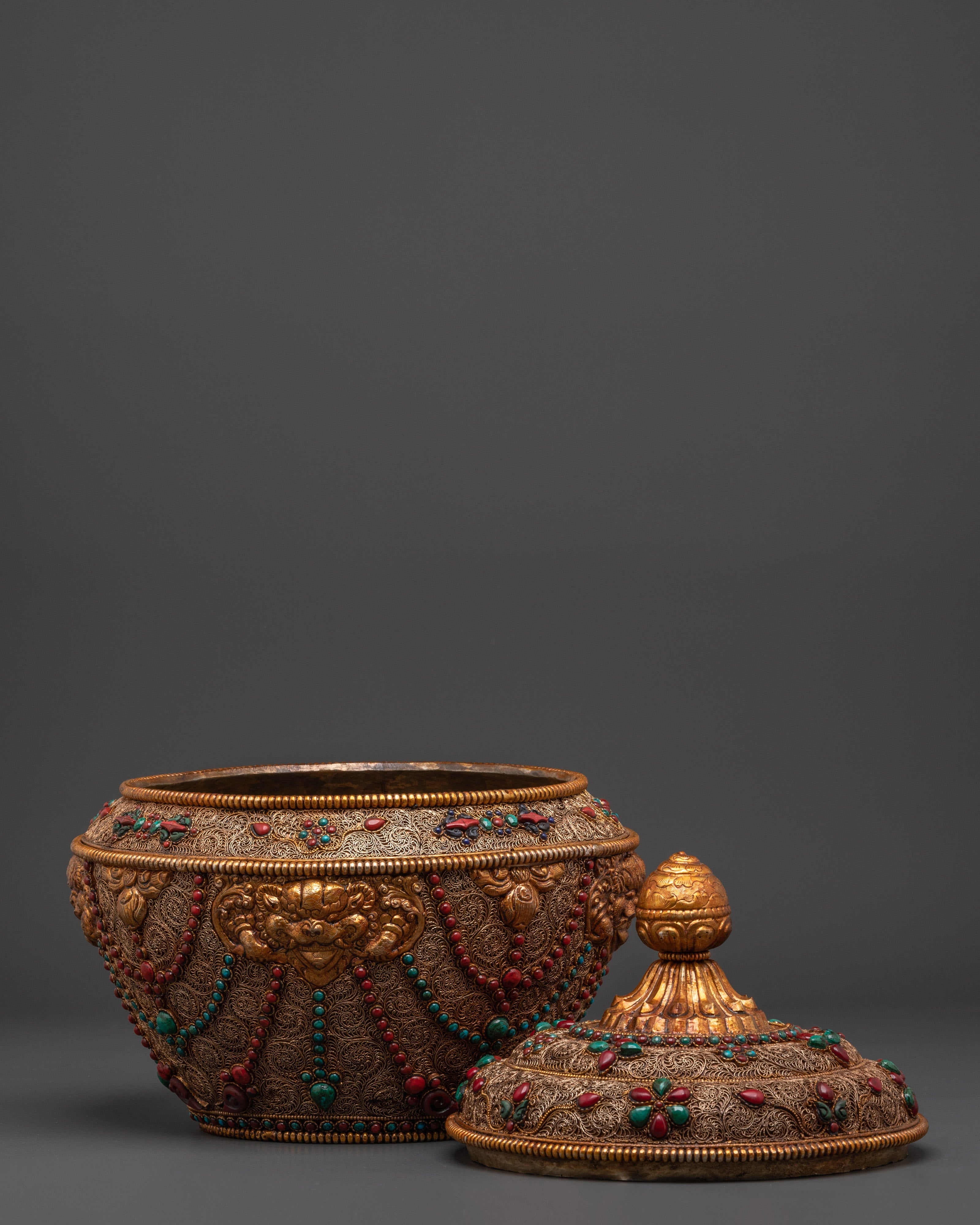 Traditional Ceremonial Rice Pot | Spiritual Ritual and Offering Pot