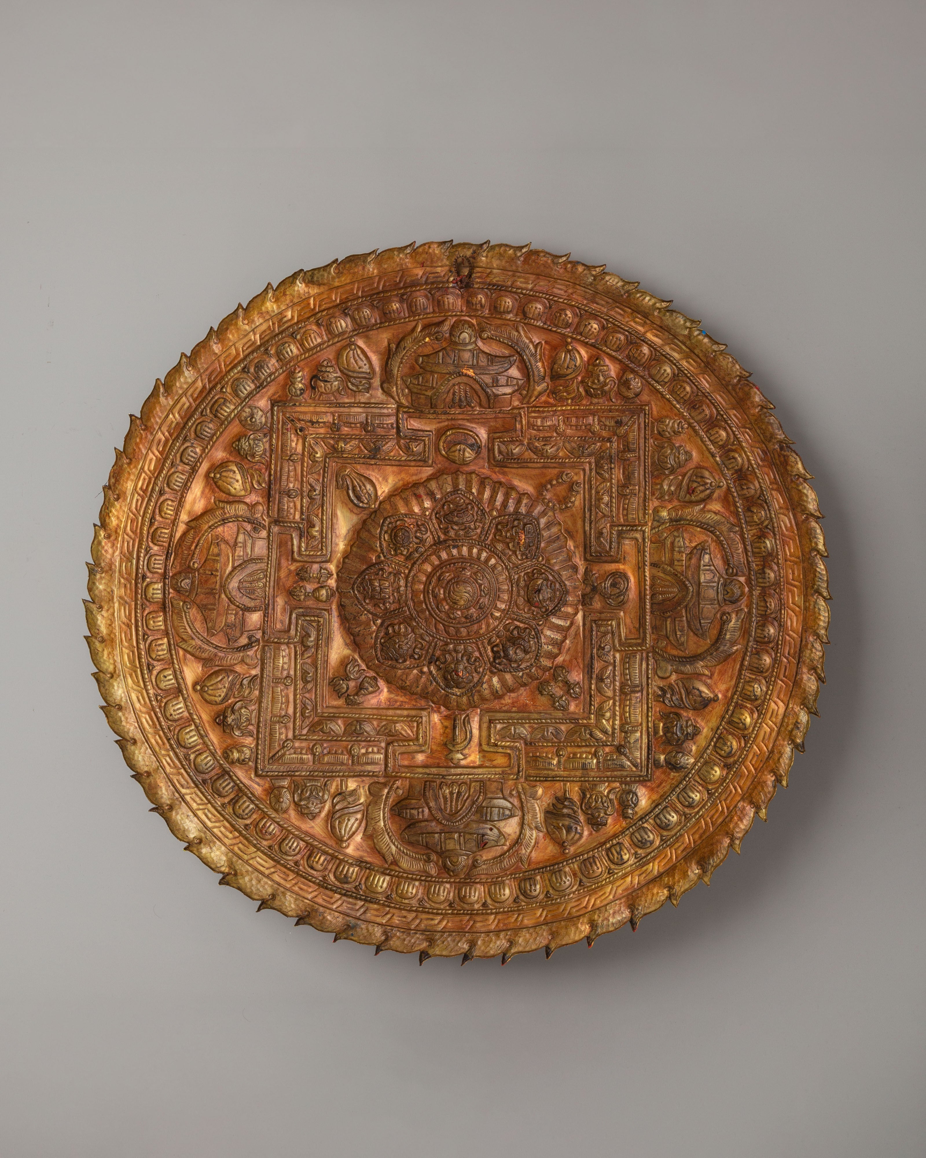 Astamangala Mandala Wall Hanging | Eight Auspicious Symbols Artwork