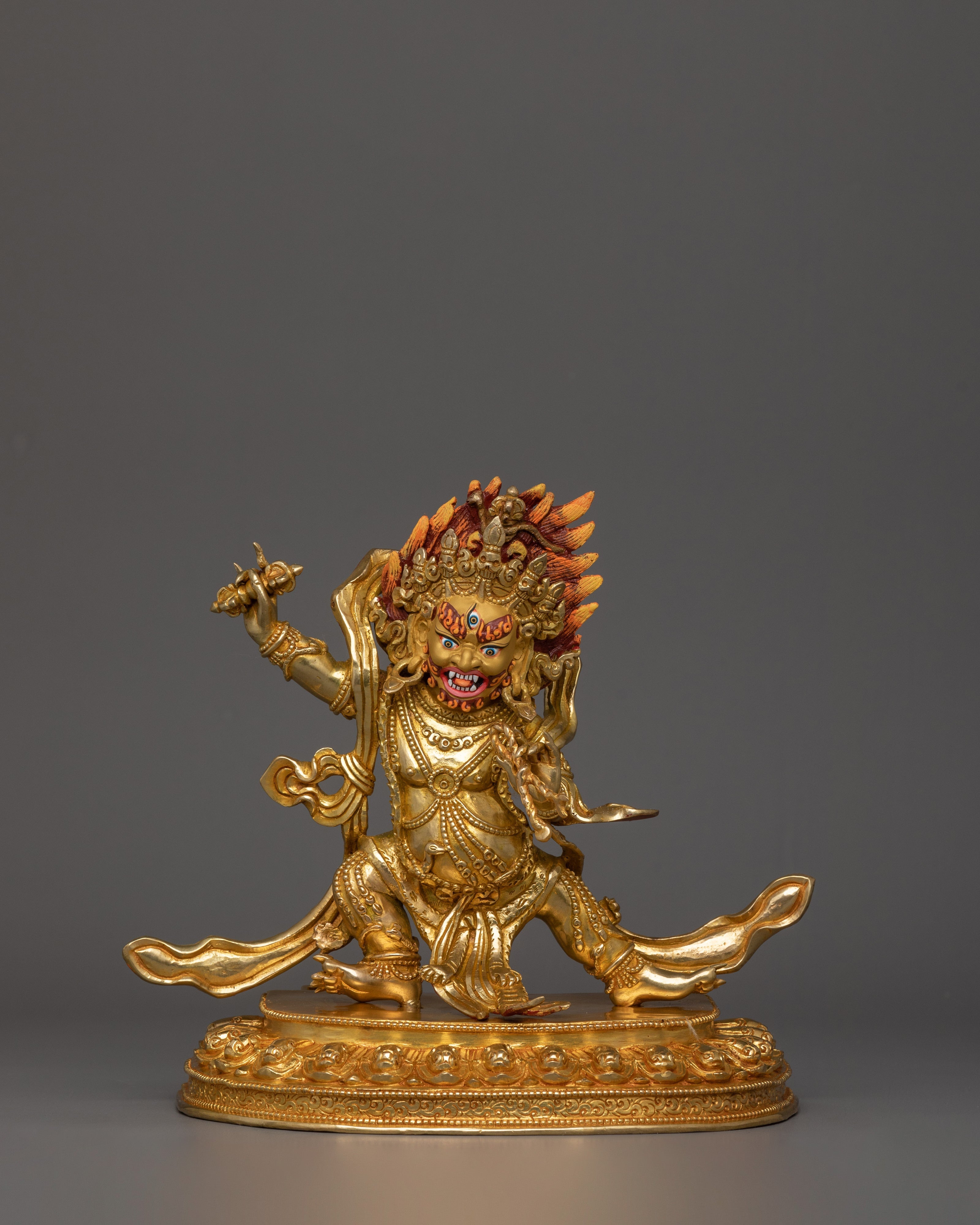 10.2 Inches Standing Vajrapani Statue  | The Embodiment of Power