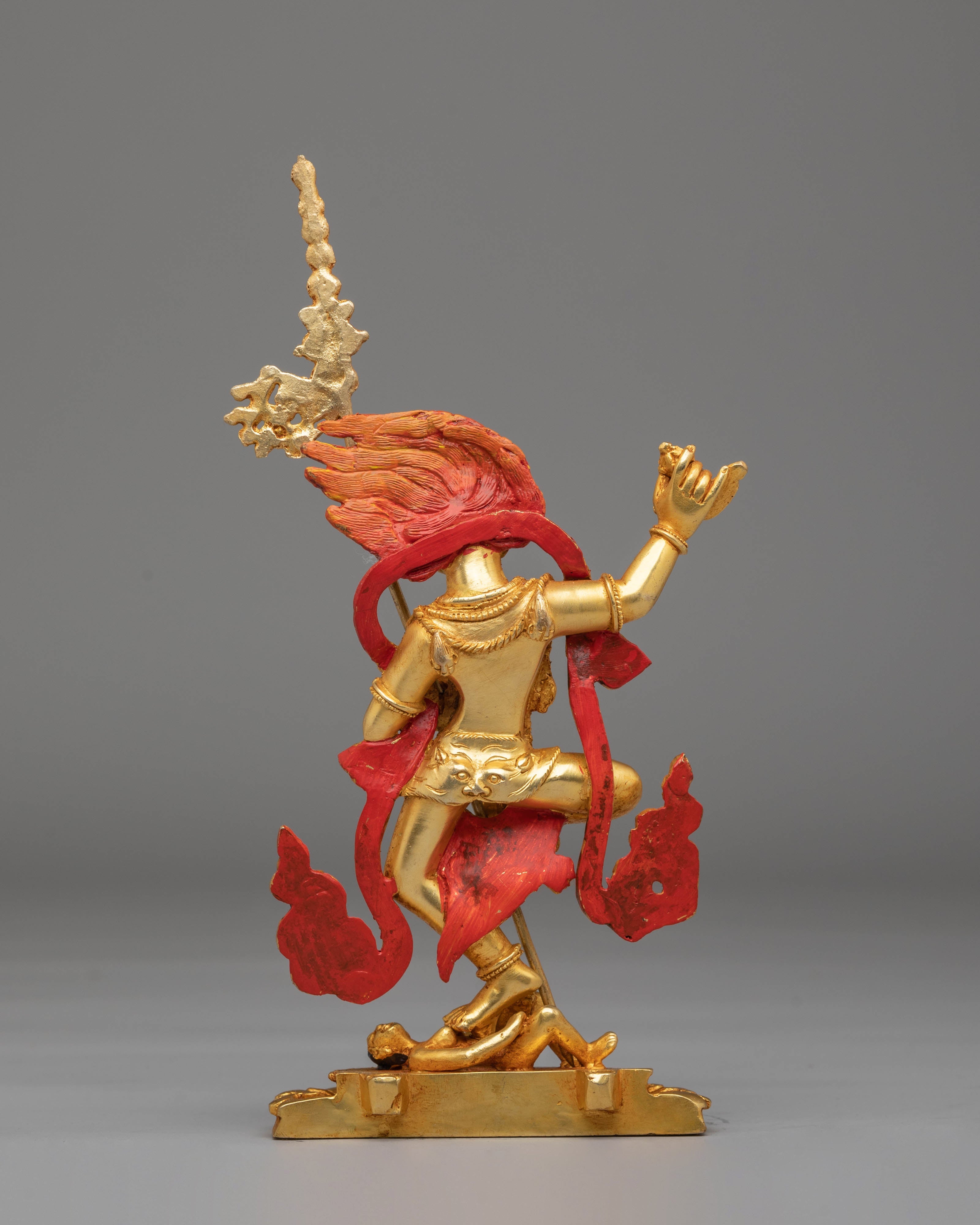 Handcrafted Simhamukha Buddhist Statue | Sacred Simhamukha Statue for Spiritual Practice