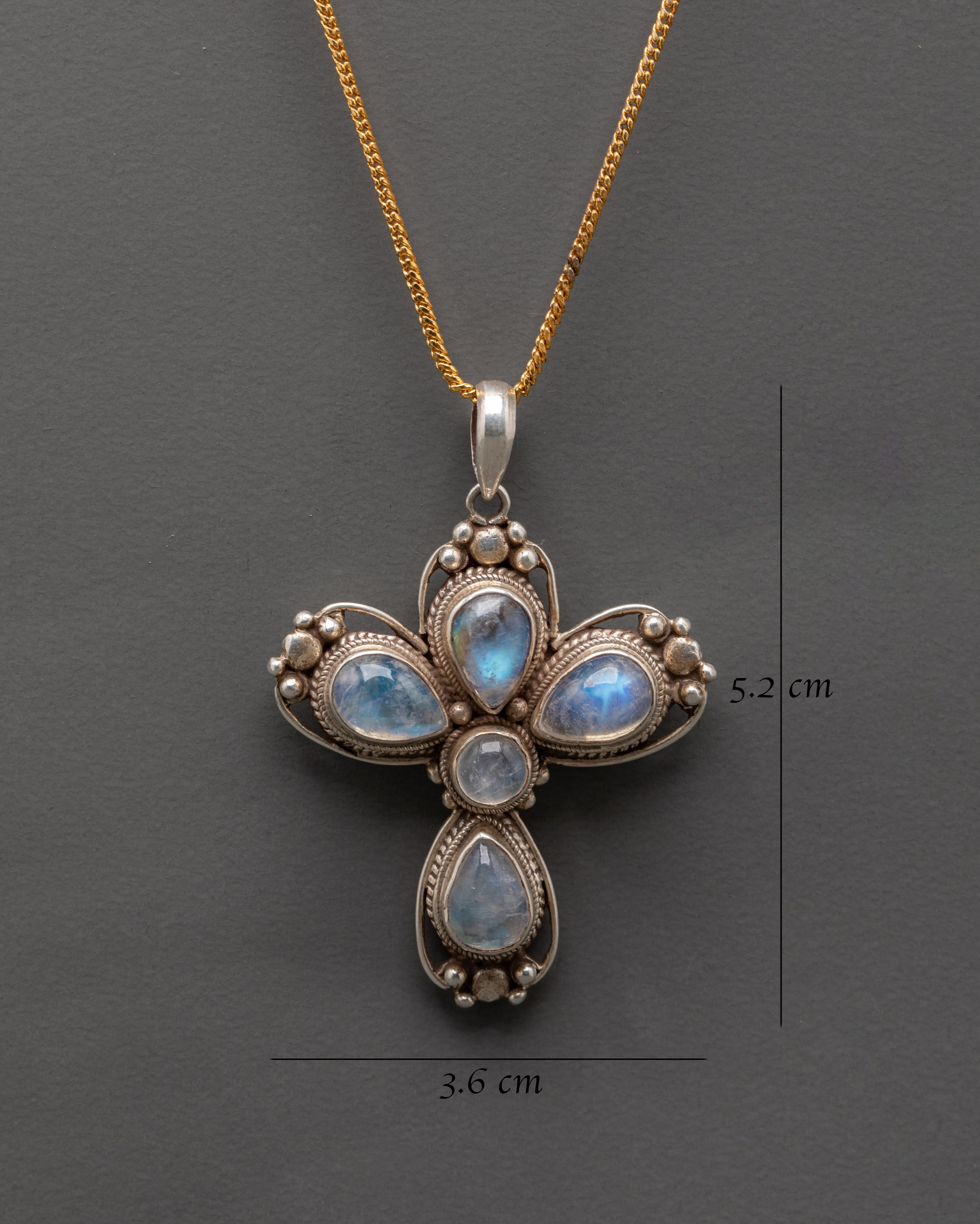 Rainbow Moonstone Locket | Everyday Wear or Sacred Occasions Wear Pendant