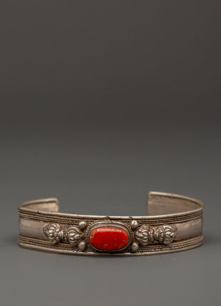 Spiritual Bracelet with Red Turquoise 